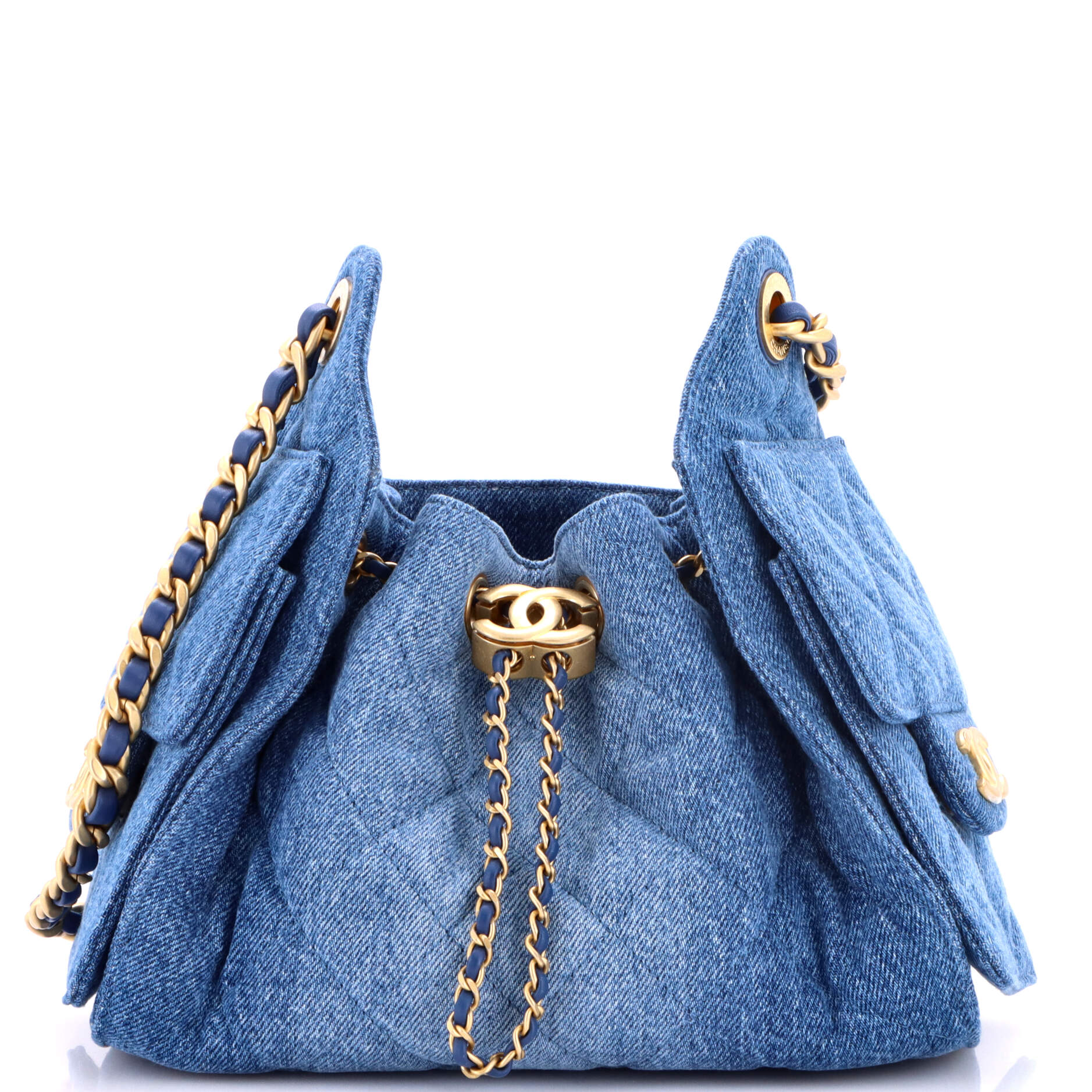 25 Hobo Bag Quilted Denim Mini
