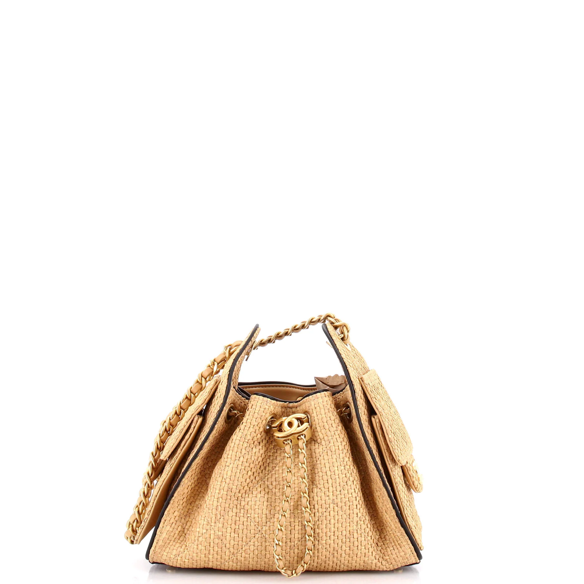 25 Hobo Bag Quilted Raffia Mini