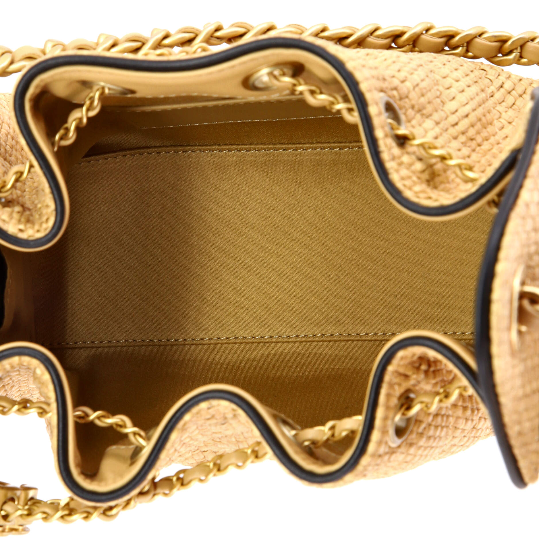 25 Hobo Bag Quilted Raffia Mini - Image 5