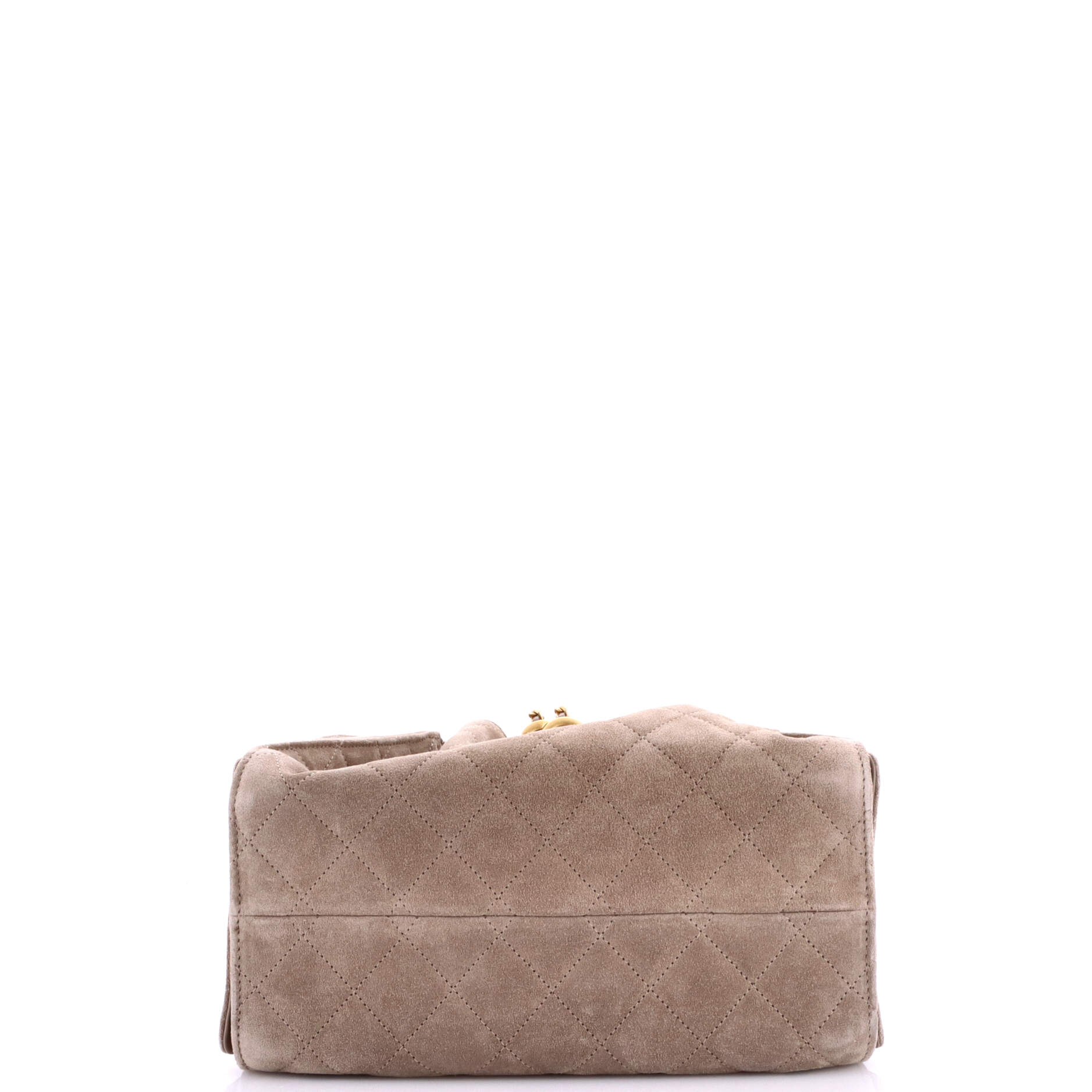 25 Hobo Bag Quilted Suede Small - Image 4