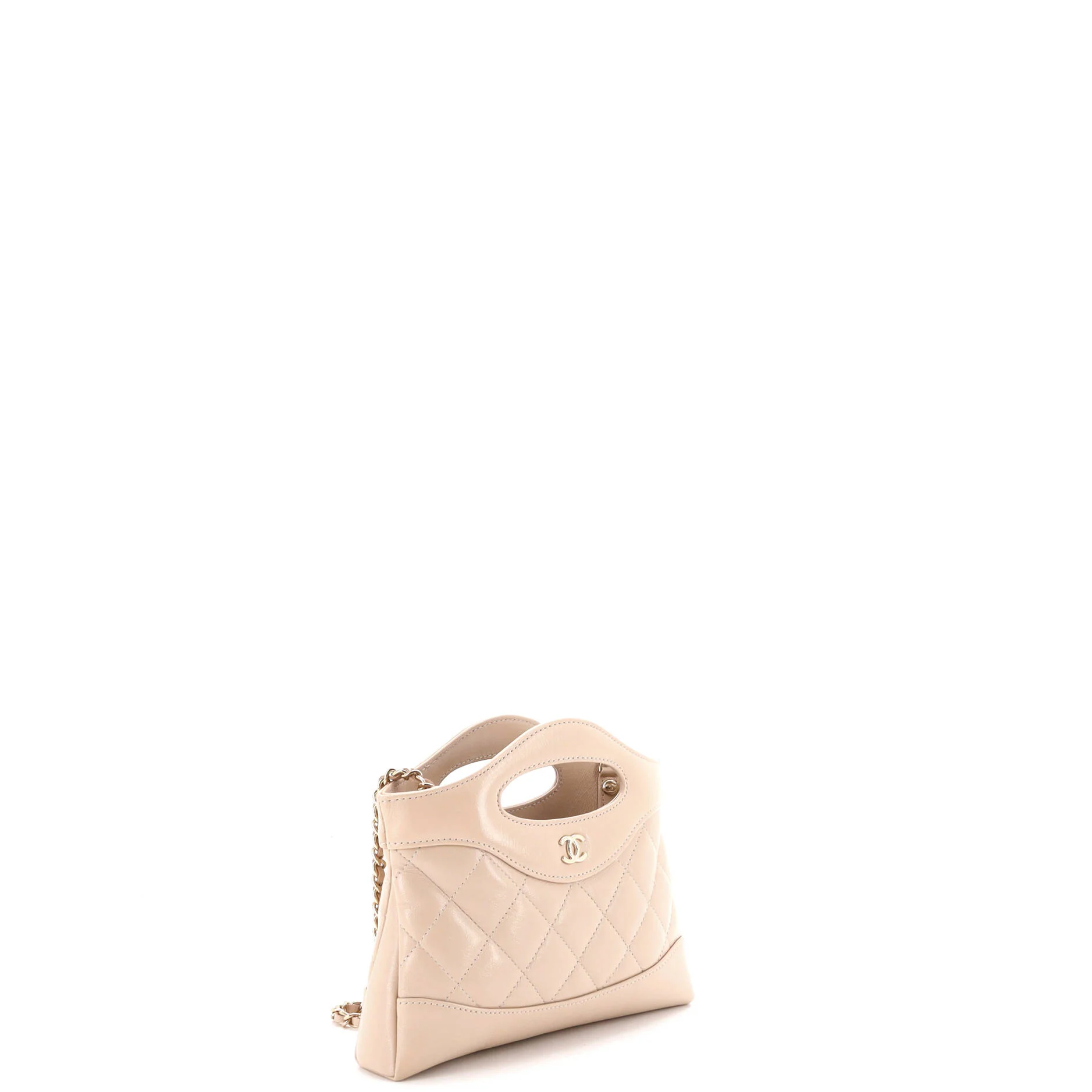 31 Shopping Bag Clutch with Chain Quilted Lambskin Small - Image 2