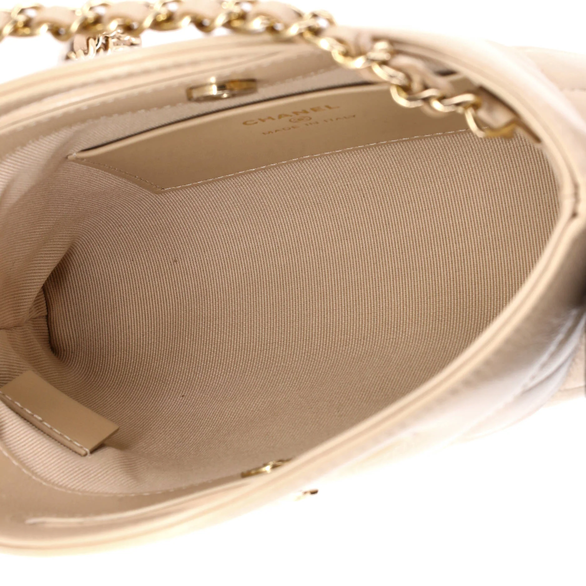 31 Shopping Bag Clutch with Chain Quilted Lambskin Small - Image 5