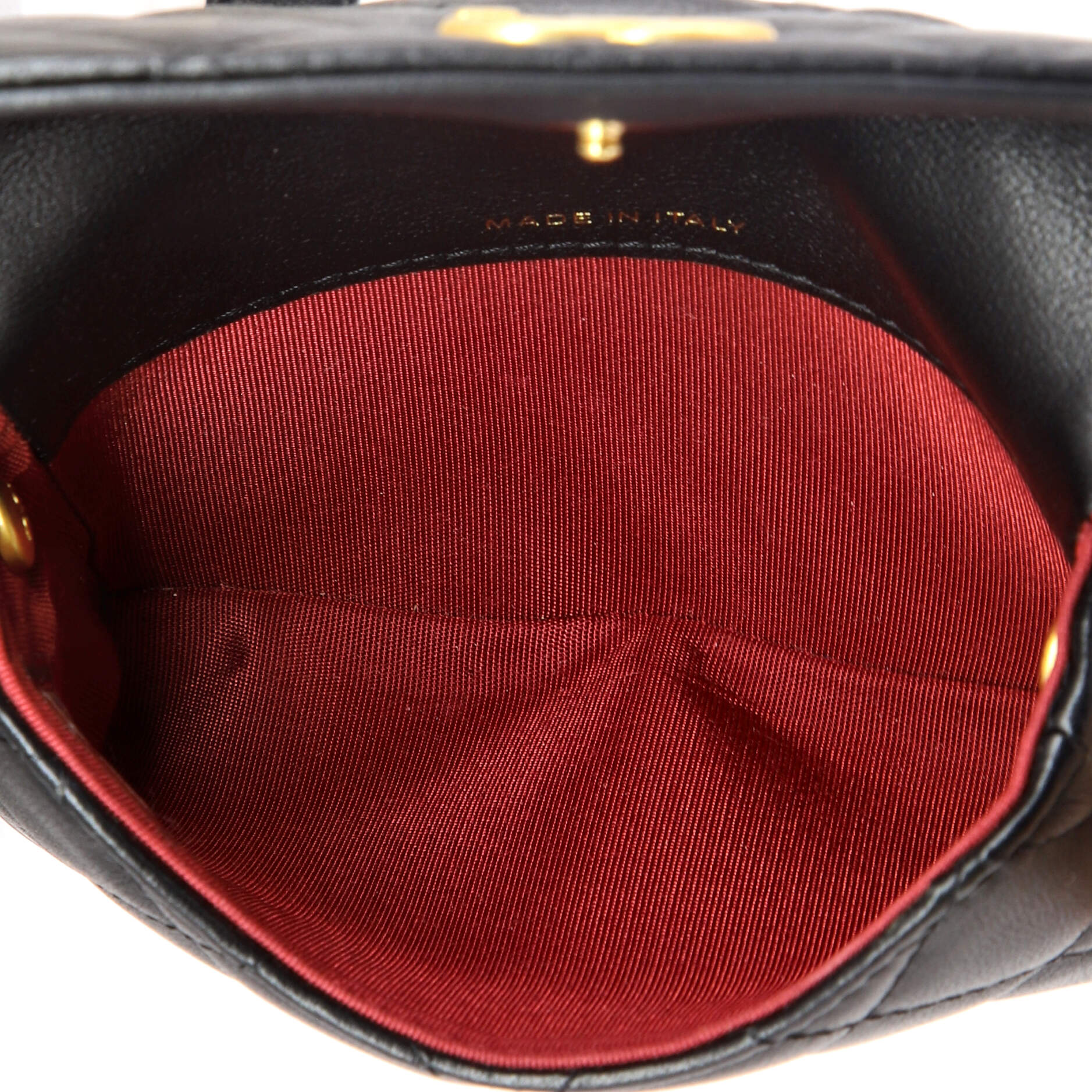 About Pearls Flap Card Holder with Chain Quilted Calfskin - Image 5