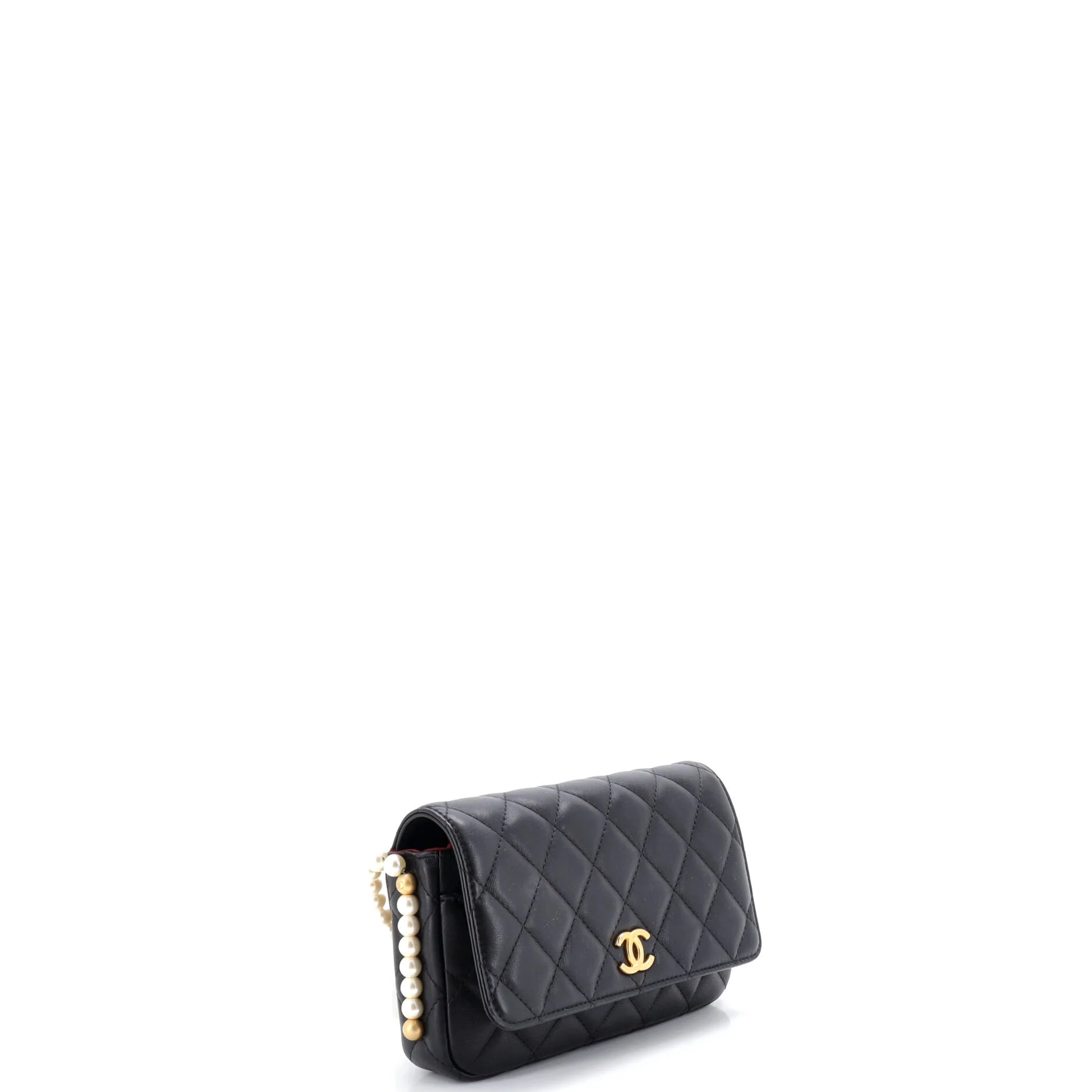 About Pearls Wallet on Chain Quilted Calfskin - Image 2