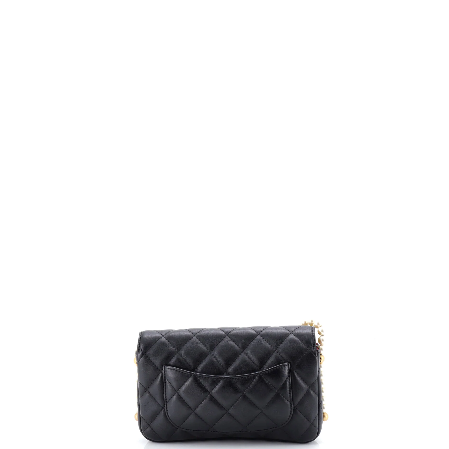 About Pearls Wallet on Chain Quilted Calfskin - Image 3