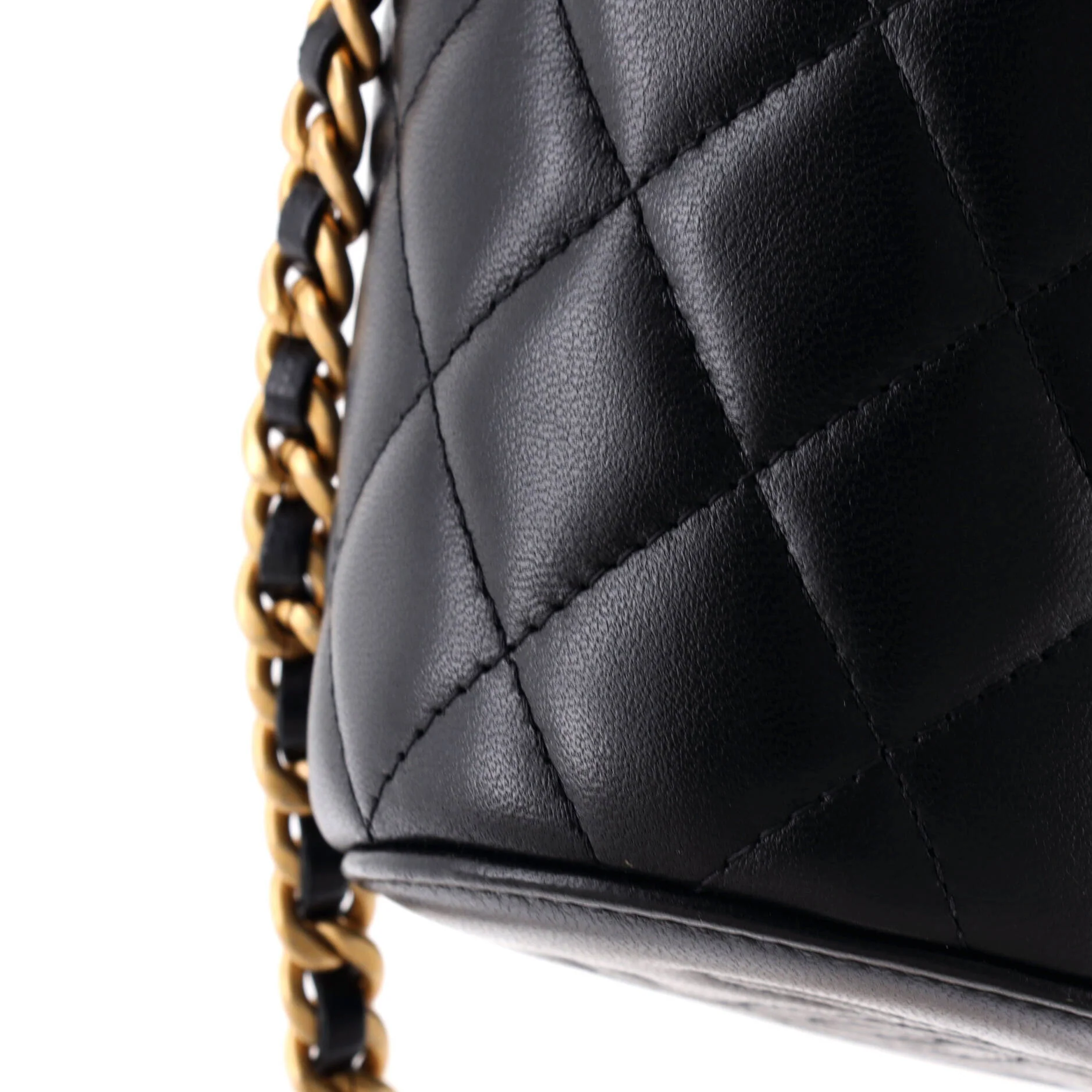 Afternoon Tea Vanity Bucket Bag Quilted Lambskin Mini - Image 6