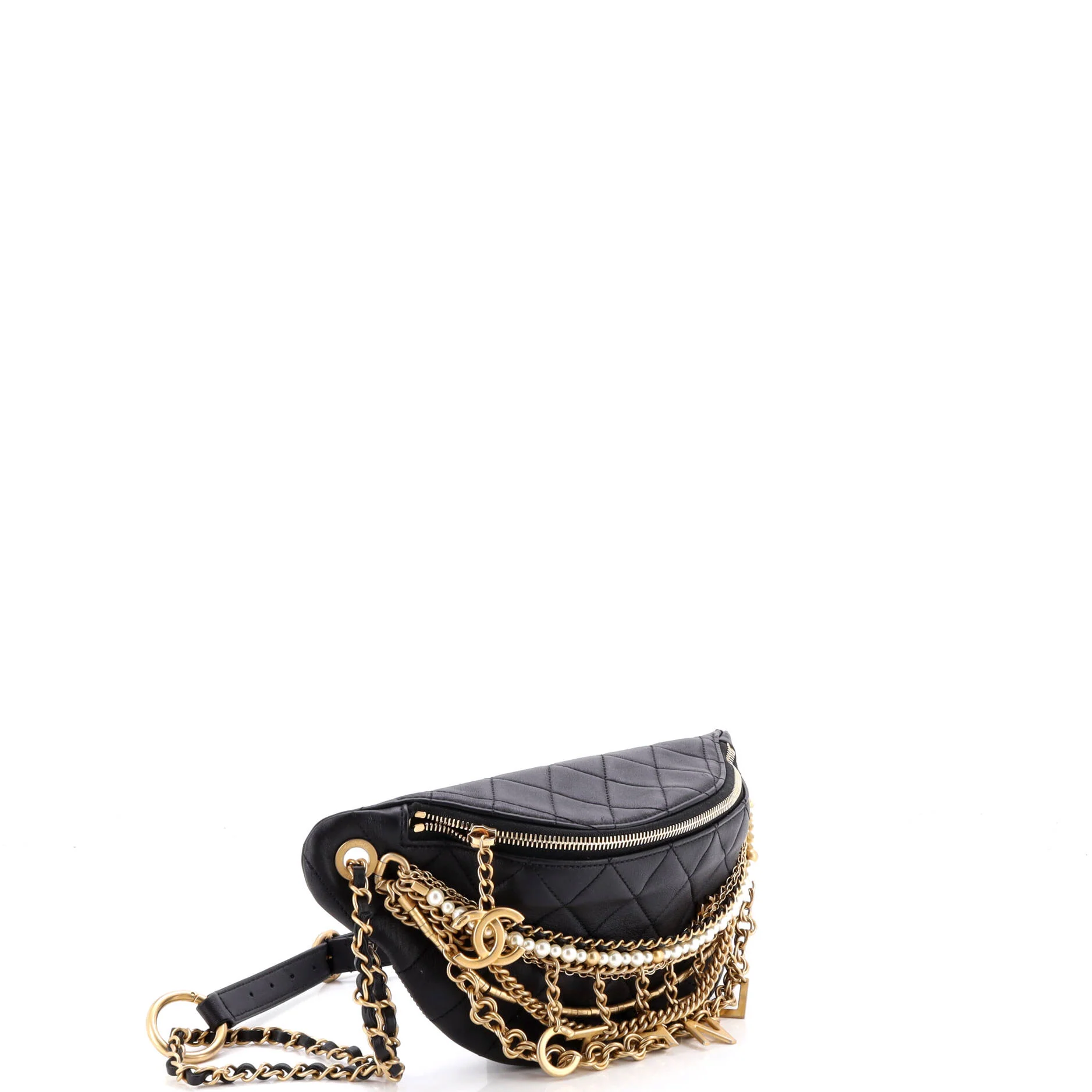All About Chains Waist Bag Quilted Lambskin - Image 3