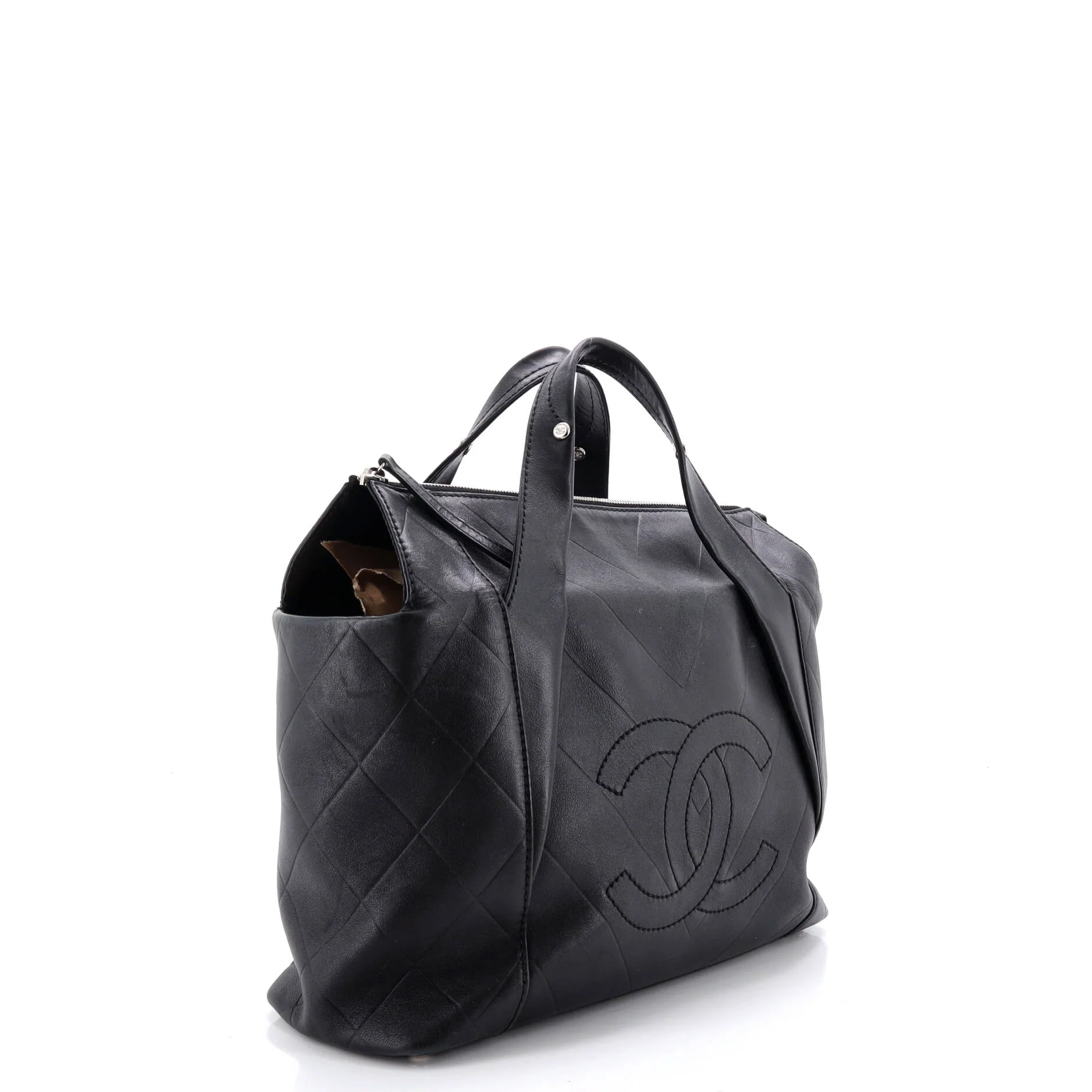 All Day Long Tote Chevron Leather Medium - Image 2