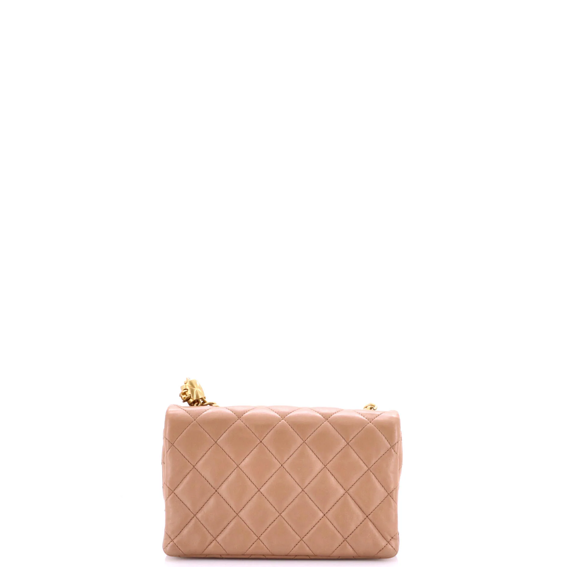 All Slide Long Flap Bag Quilted Lambskin Small - Image 3