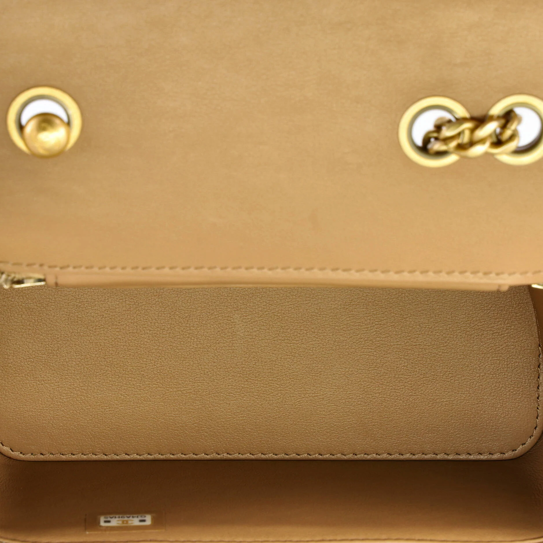 All Slide Long Vanity Case with Chain Quilted Lambskin Small - Image 5