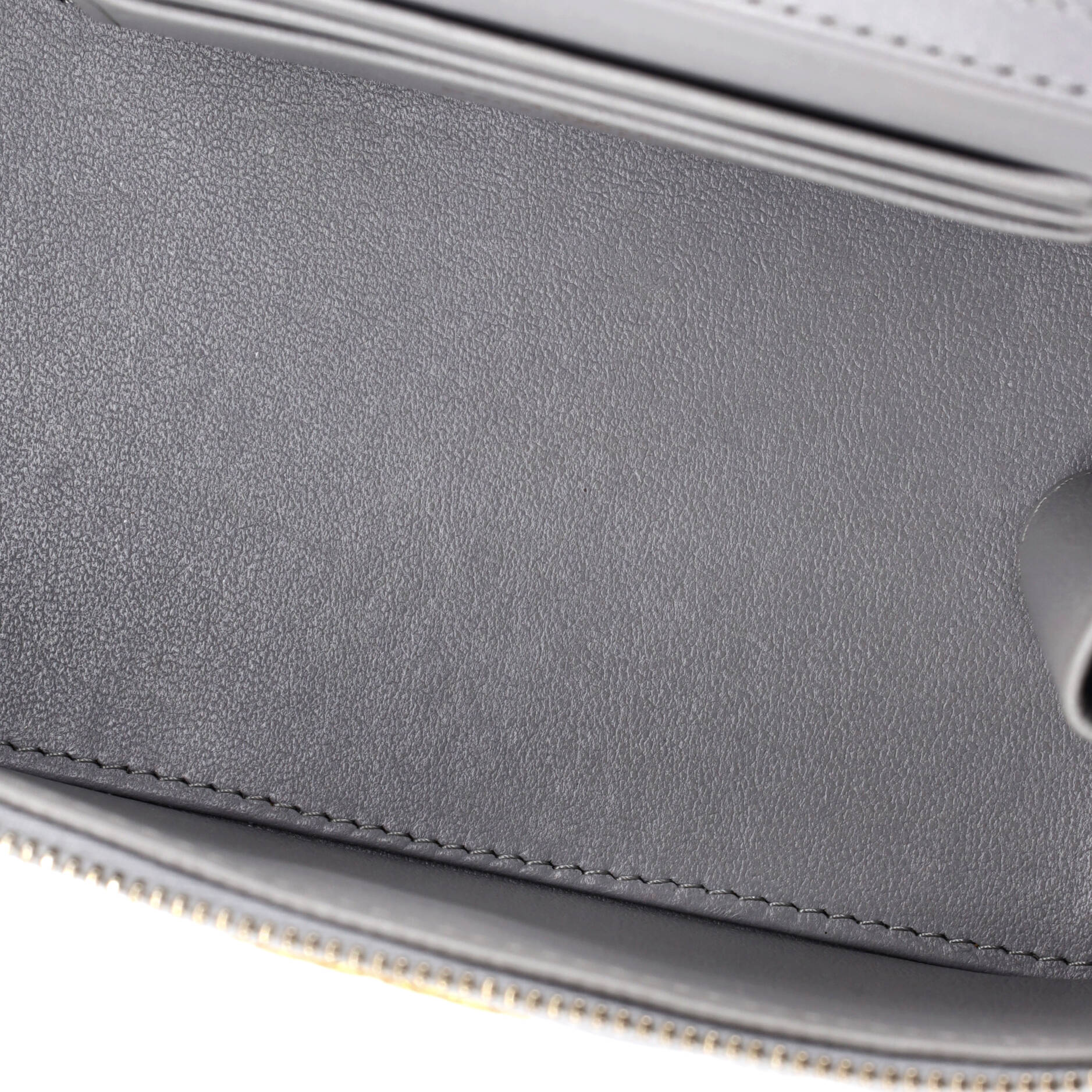 All Slide Long Vanity Case with Chain Quilted Lambskin Small - Image 5