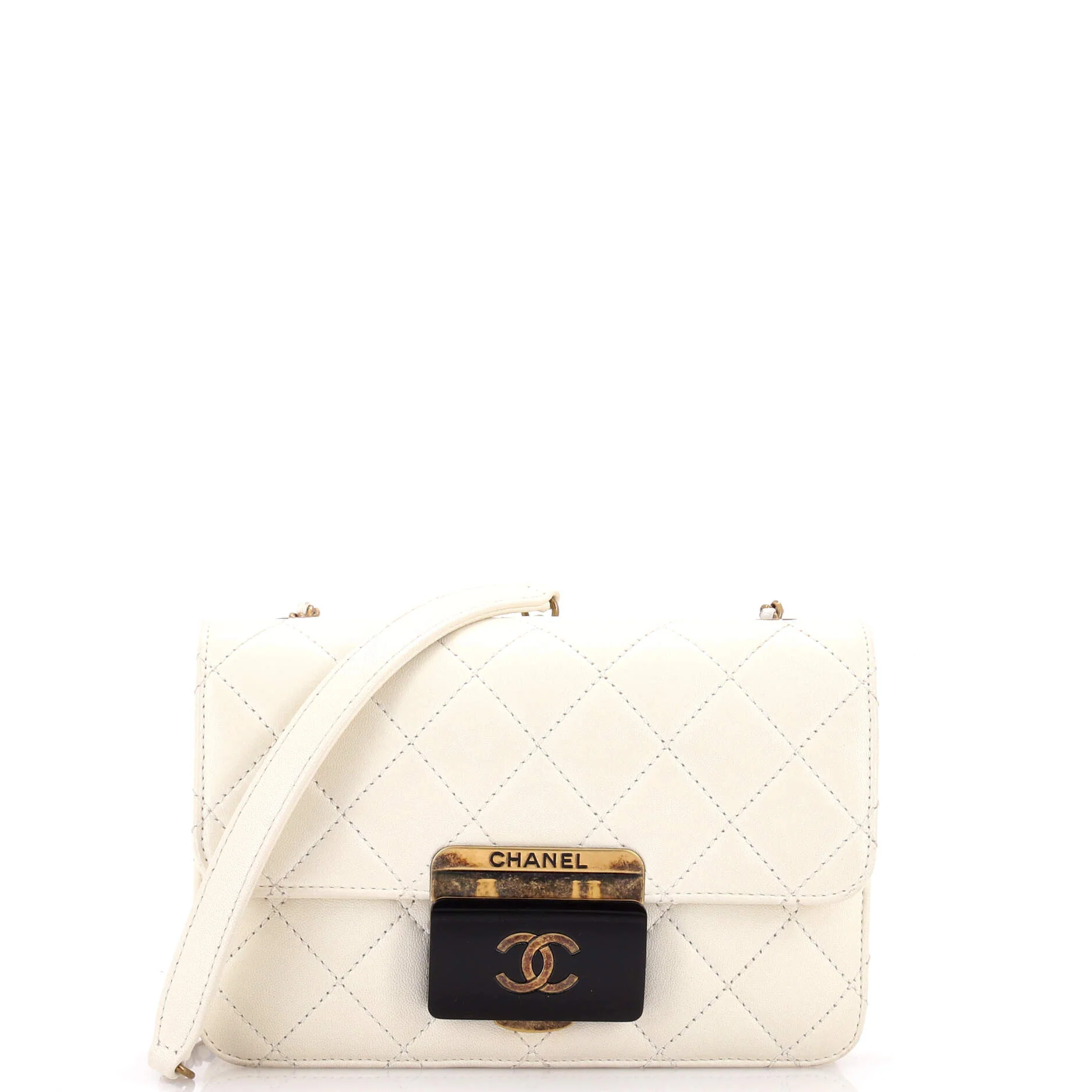 Beauty Lock Flap Bag Quilted Sheepskin Mini - Image 2