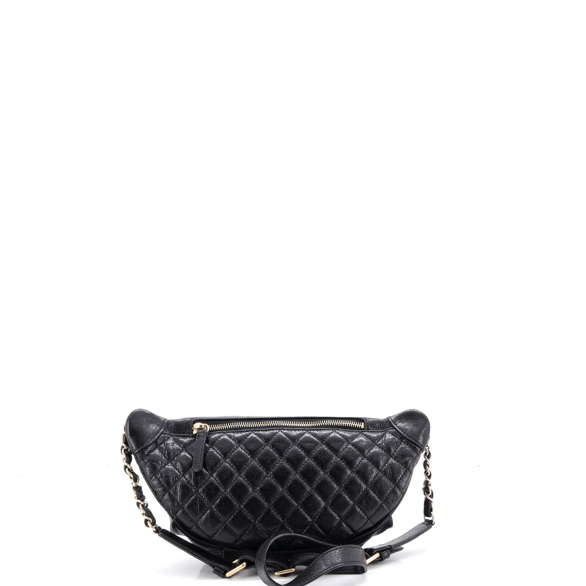 Bi Classic Waist Bag Quilted Crumpled Calfskin - Image 3