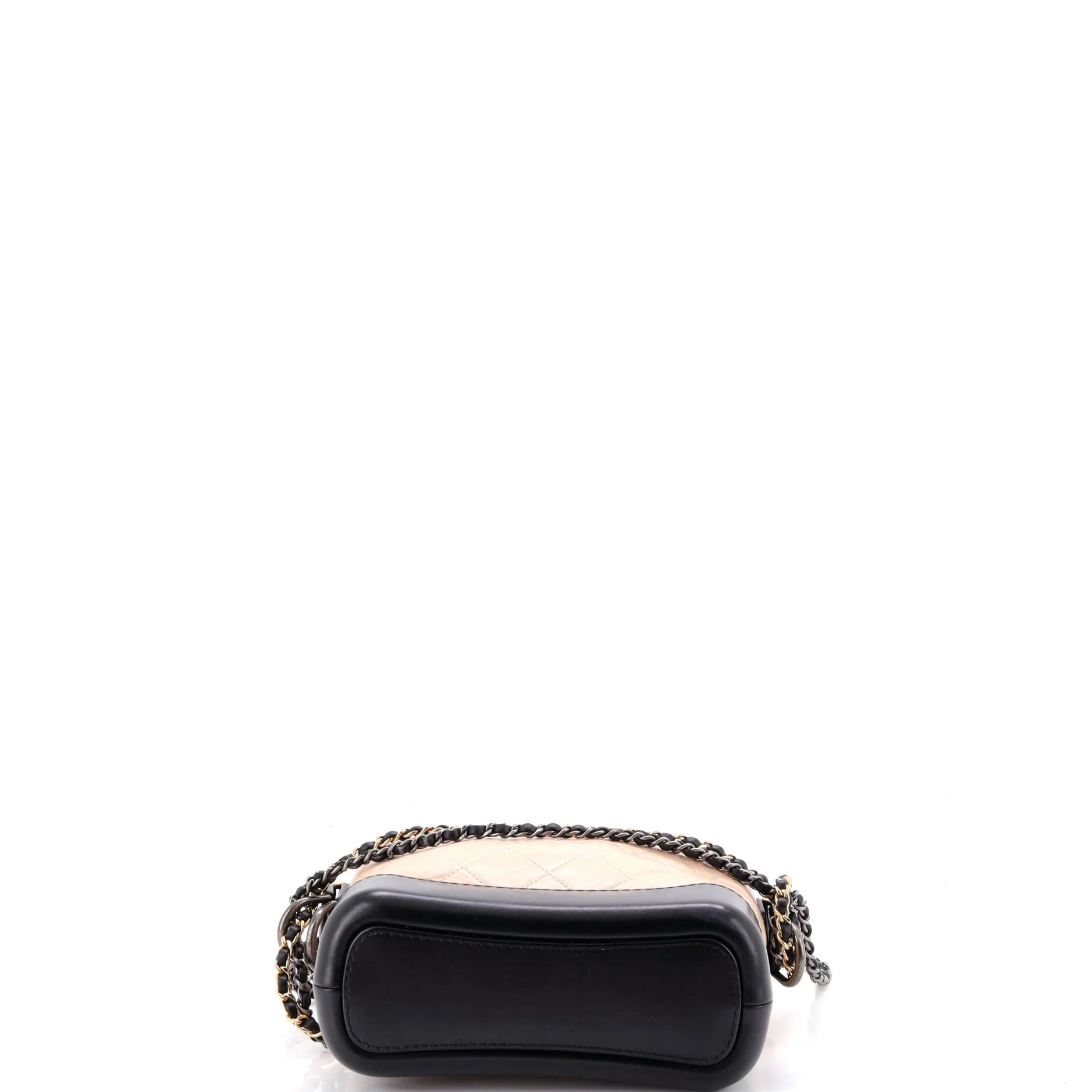 Bicolor Gabrielle Hobo Quilted Aged Calfskin Small - Image 5