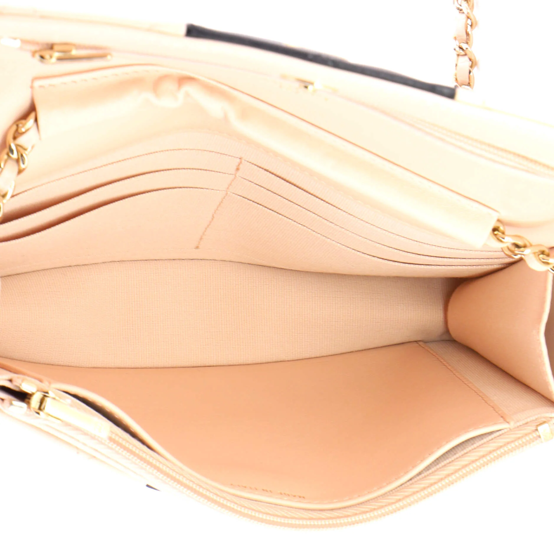 Bicolor Two Tone Wallet on Chain Quilted Lambskin - Image 5