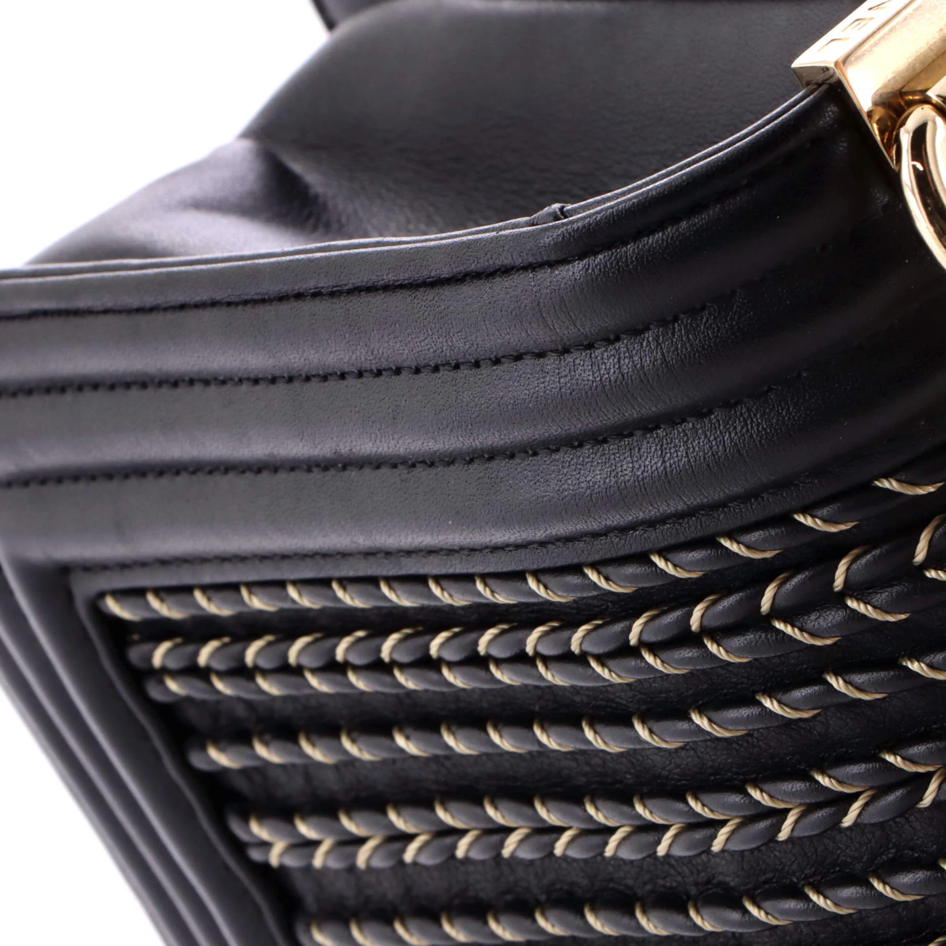 Boy Flap Bag Braided Woven Lambskin Old Medium - Image 6