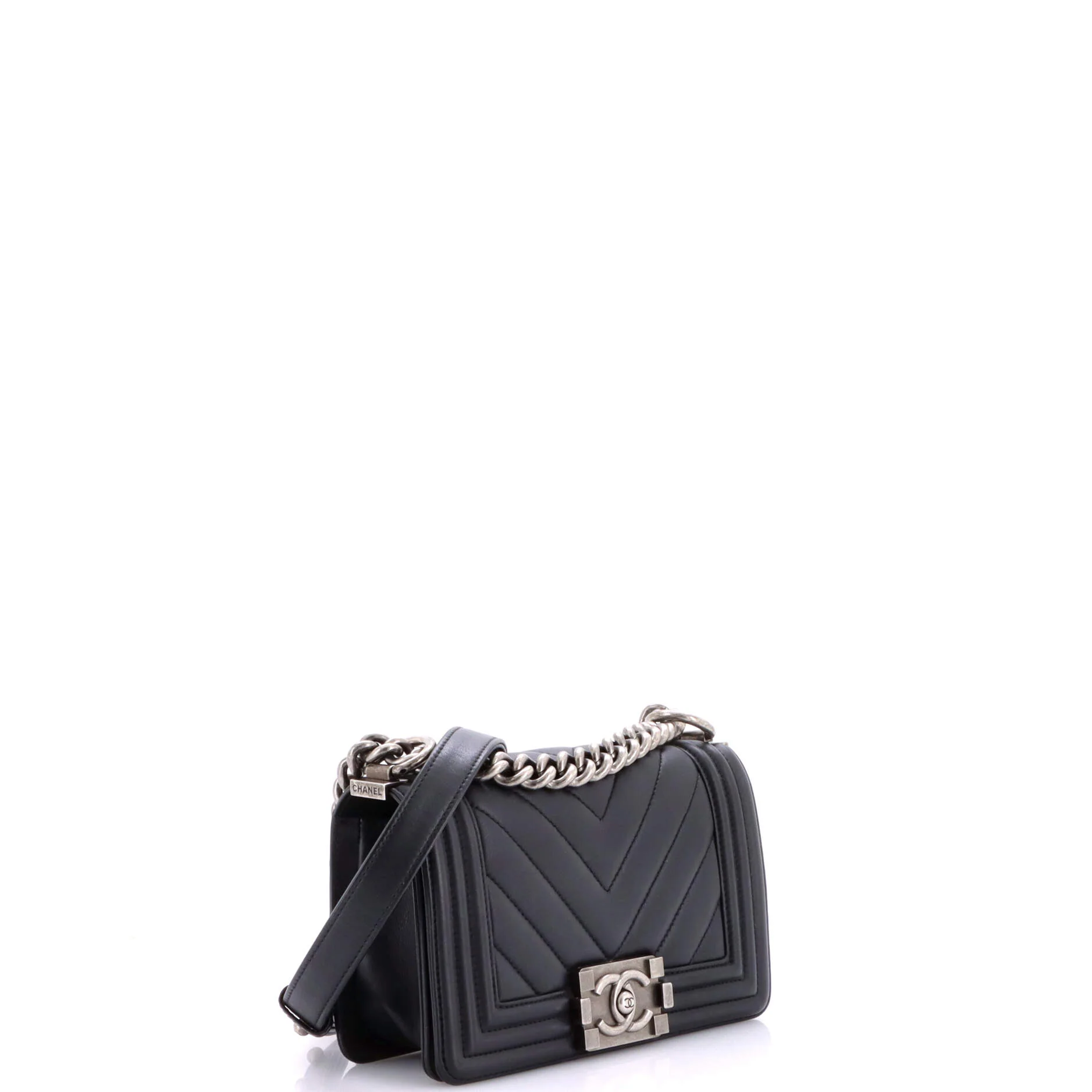 Boy Flap Bag Chevron Calfskin Small - Image 3