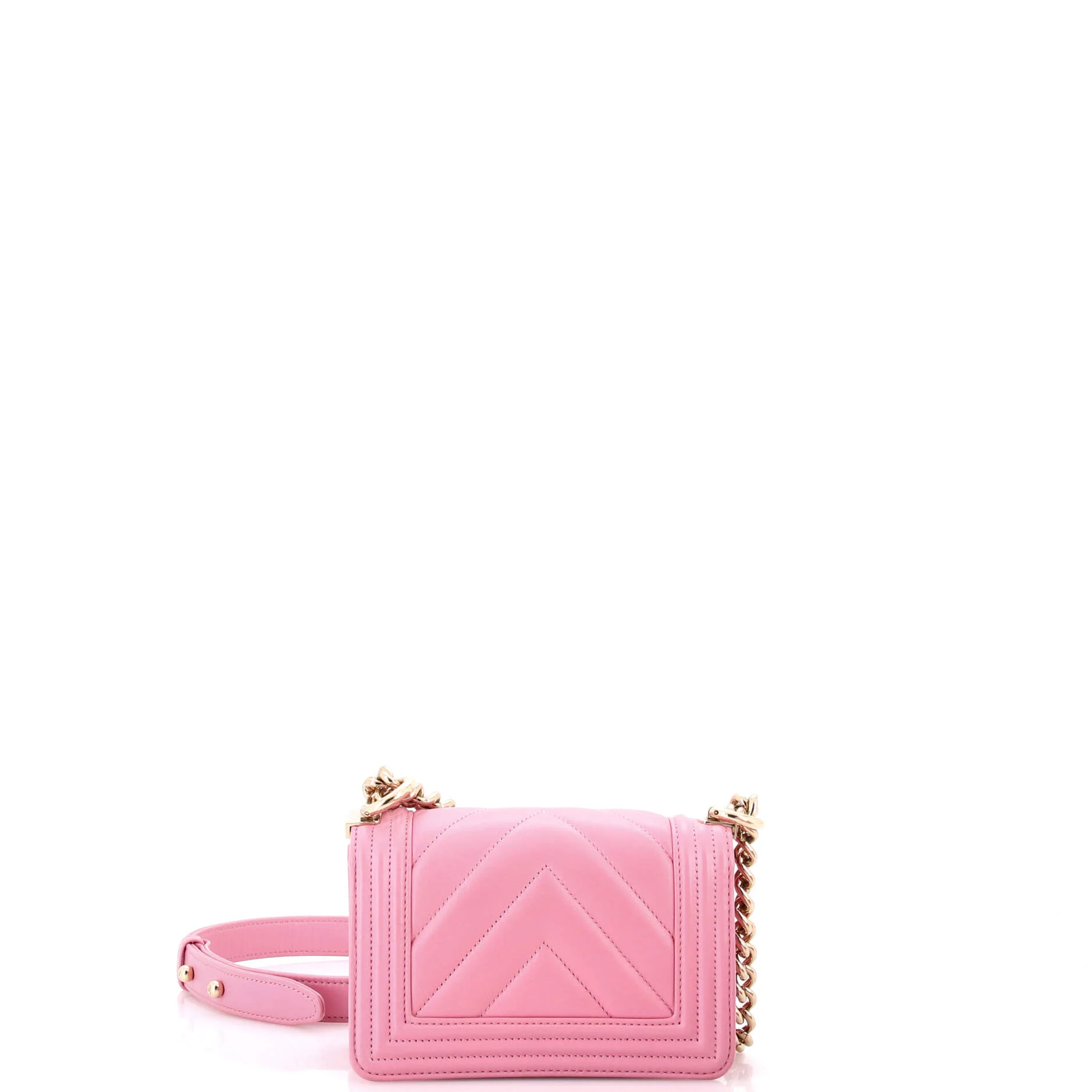 Boy Flap Bag Chevron Lambskin Mini - Image 3