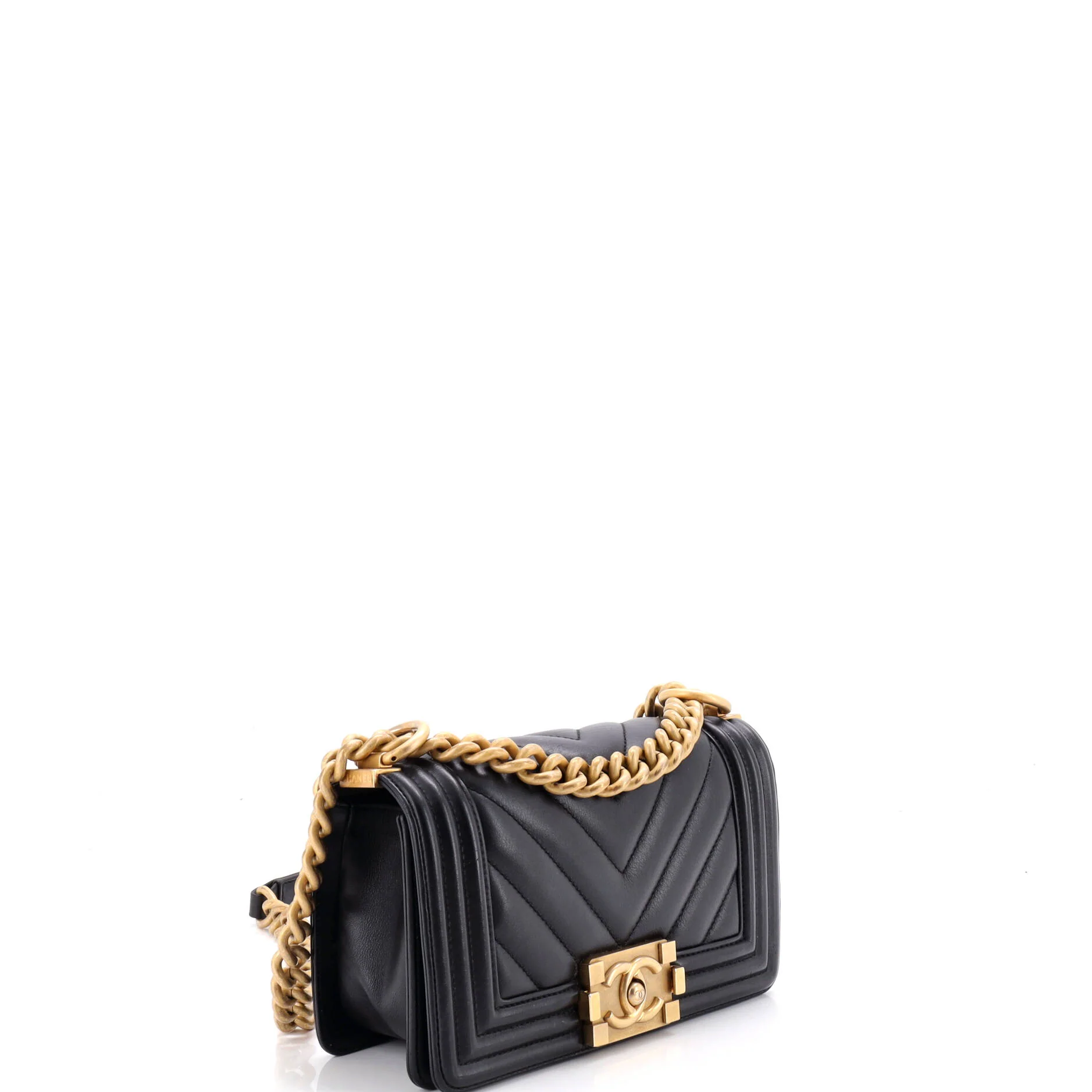 Boy Flap Bag Chevron Lambskin Small - Image 3
