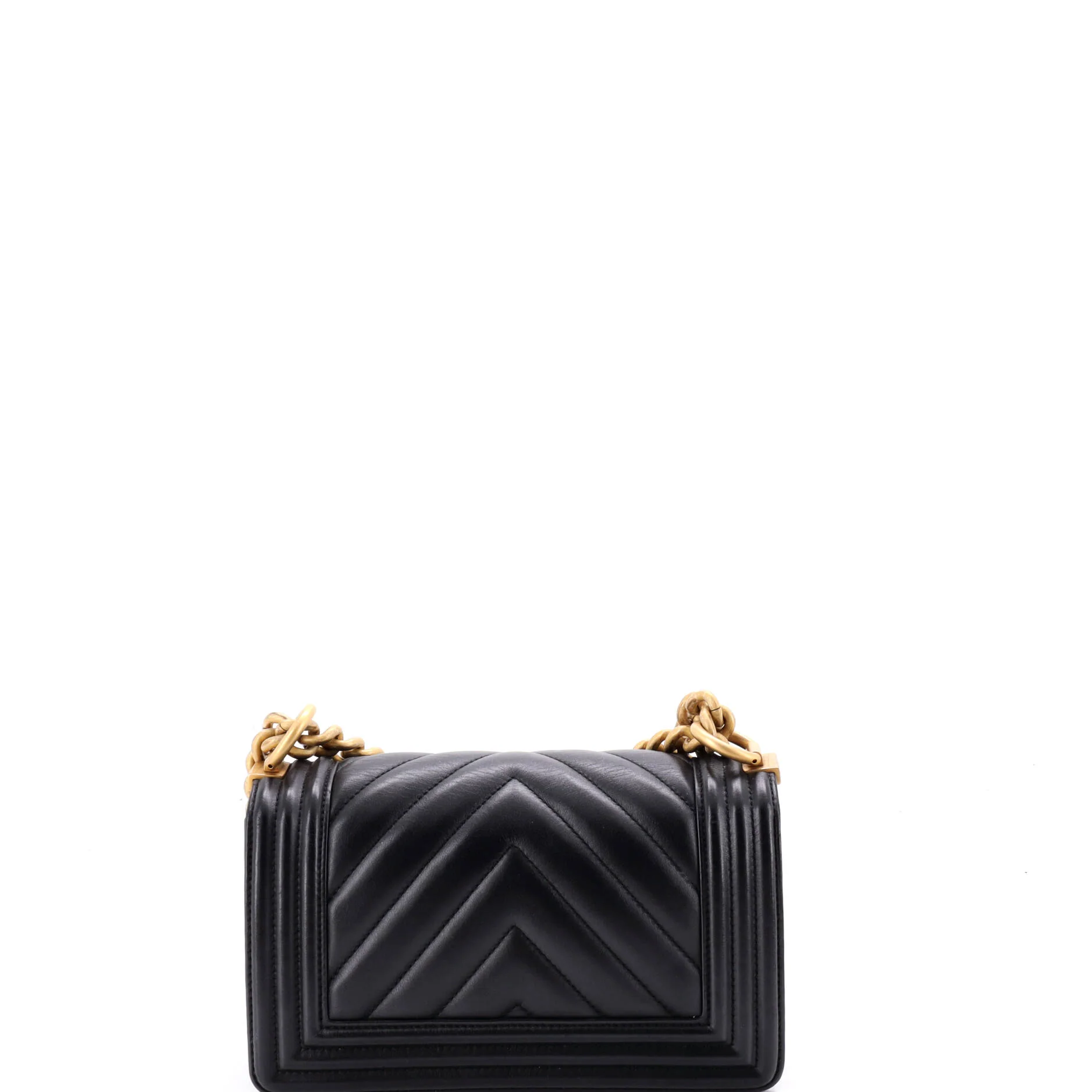 Boy Flap Bag Chevron Lambskin Small - Image 4