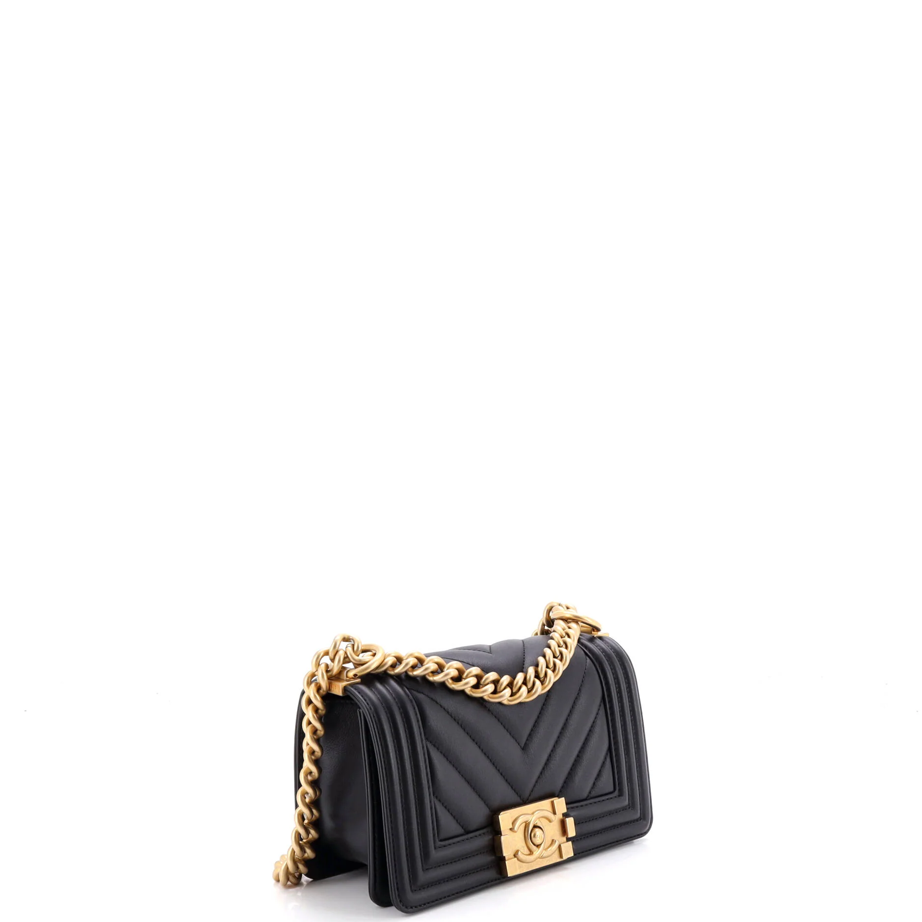 Boy Flap Bag Chevron Lambskin Small - Image 2