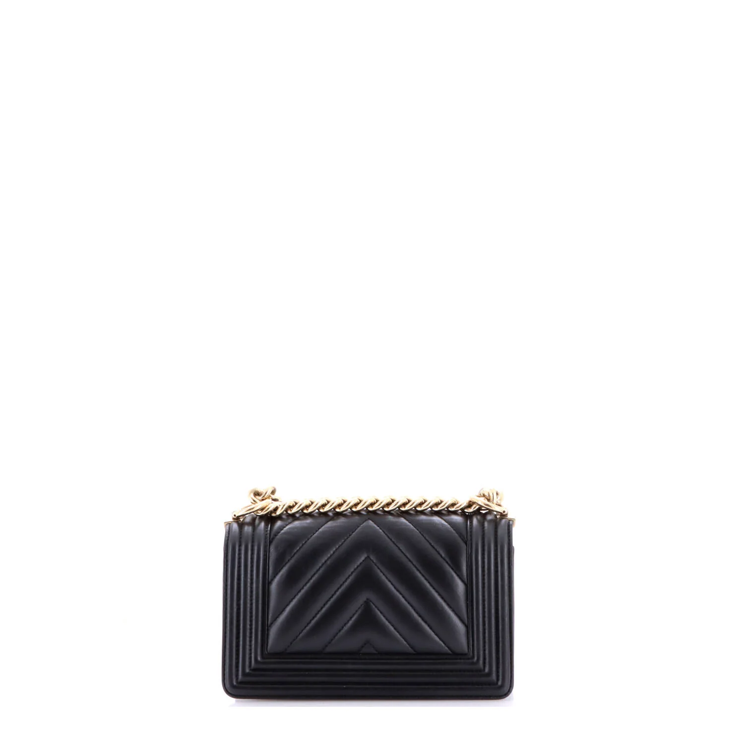 Boy Flap Bag Chevron Lambskin Small - Image 4
