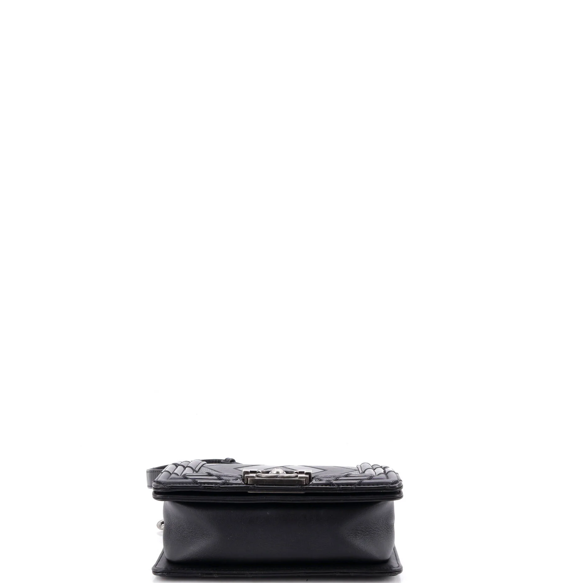Boy Flap Bag Patchwork Caviar, Patent and Calfskin Small - Image 4