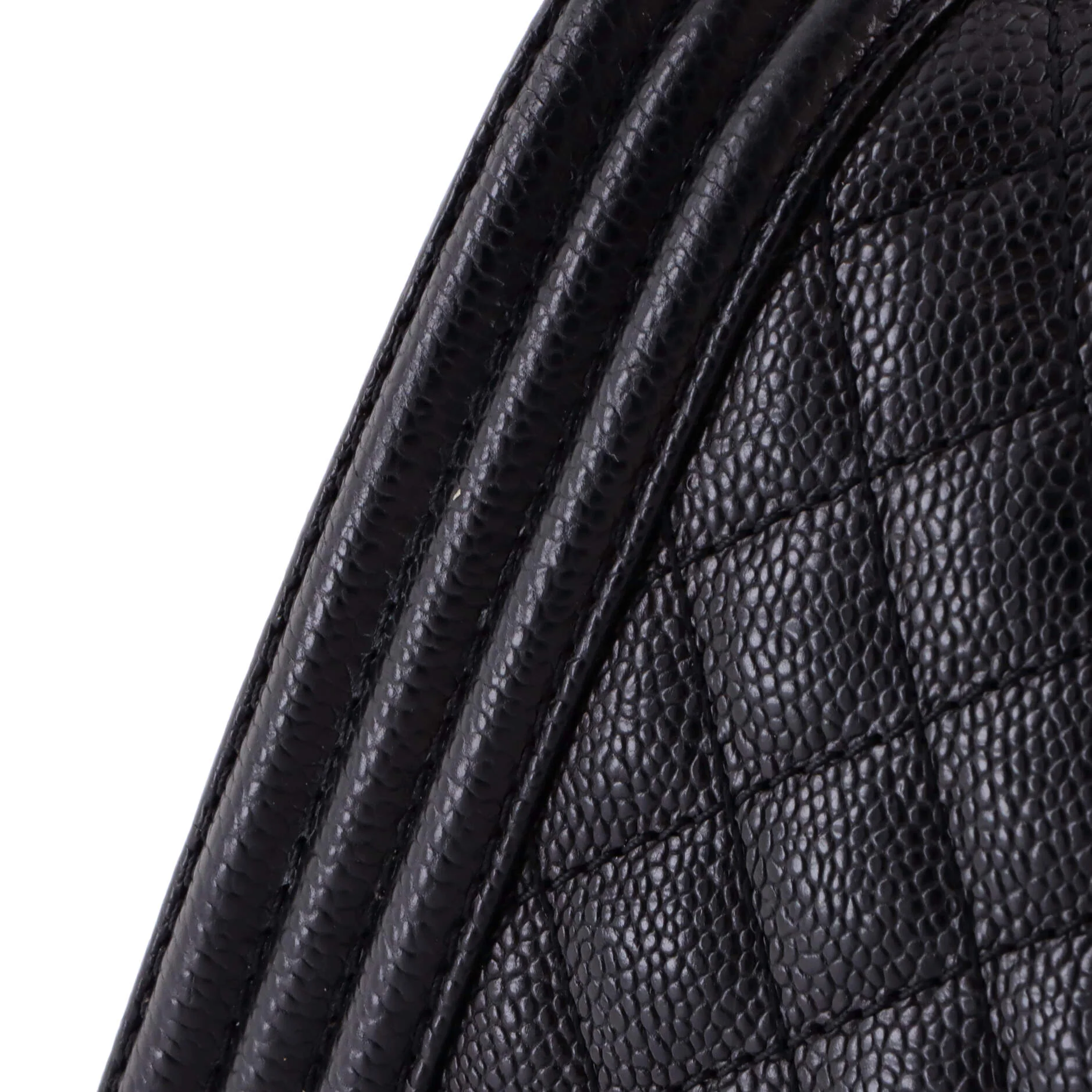 Boy Flap Bag Quilted Caviar New Medium - Image 6