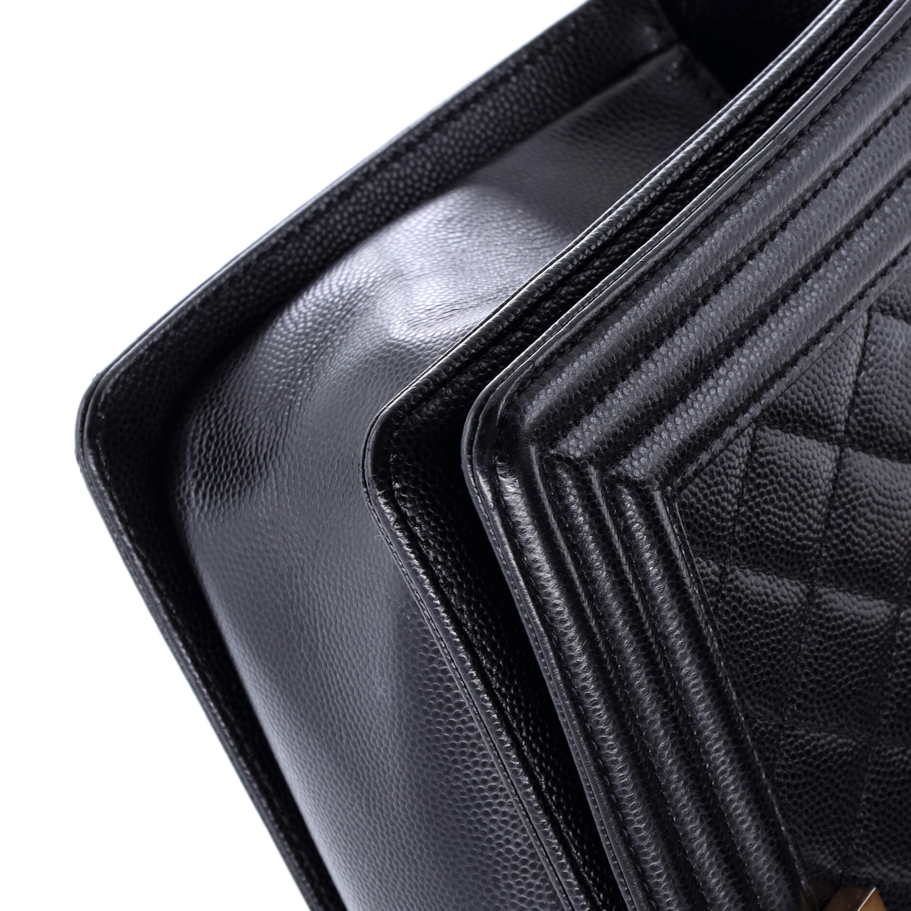 Boy Flap Bag Quilted Caviar Old Medium - Image 7