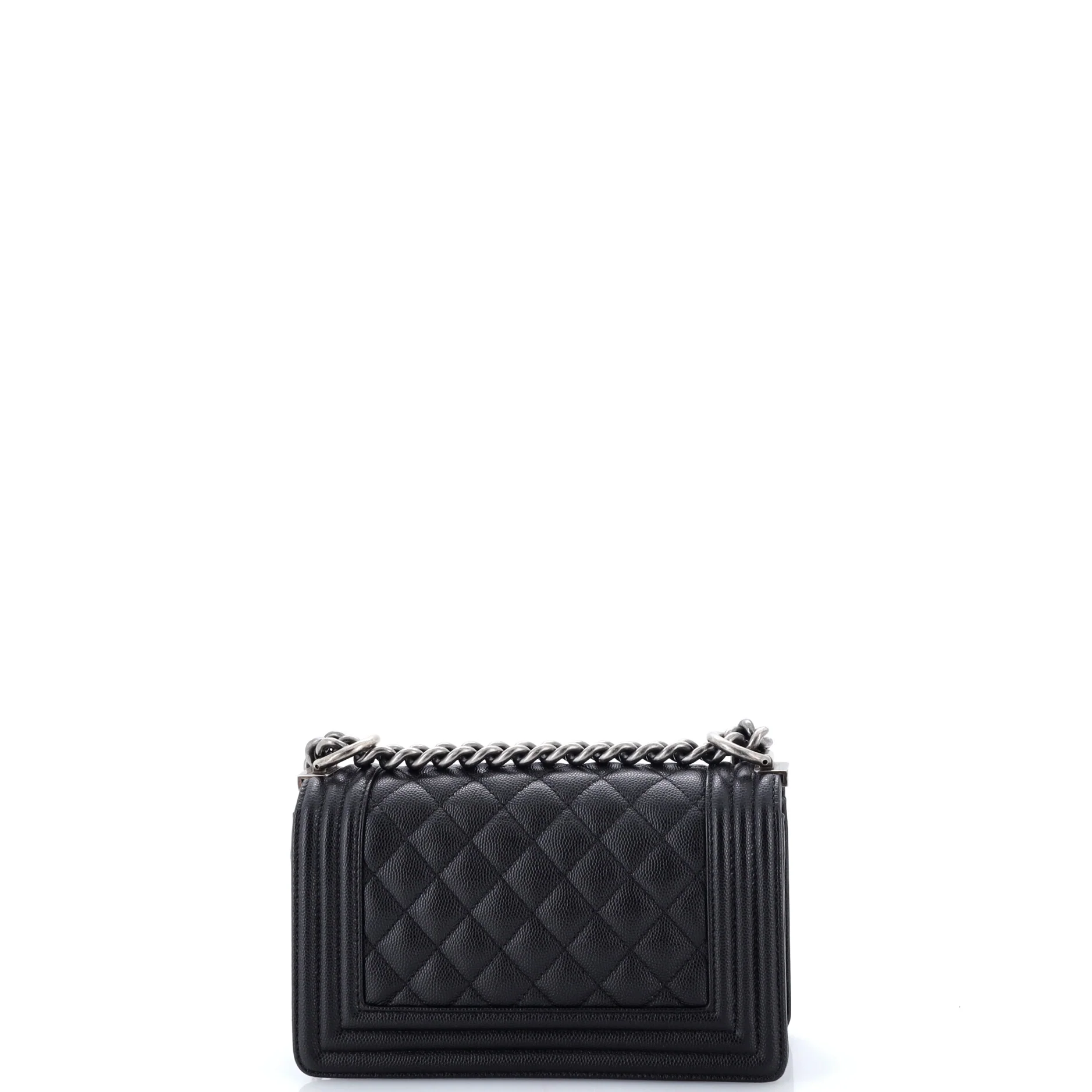 Boy Flap Bag Quilted Caviar Small - Image 3
