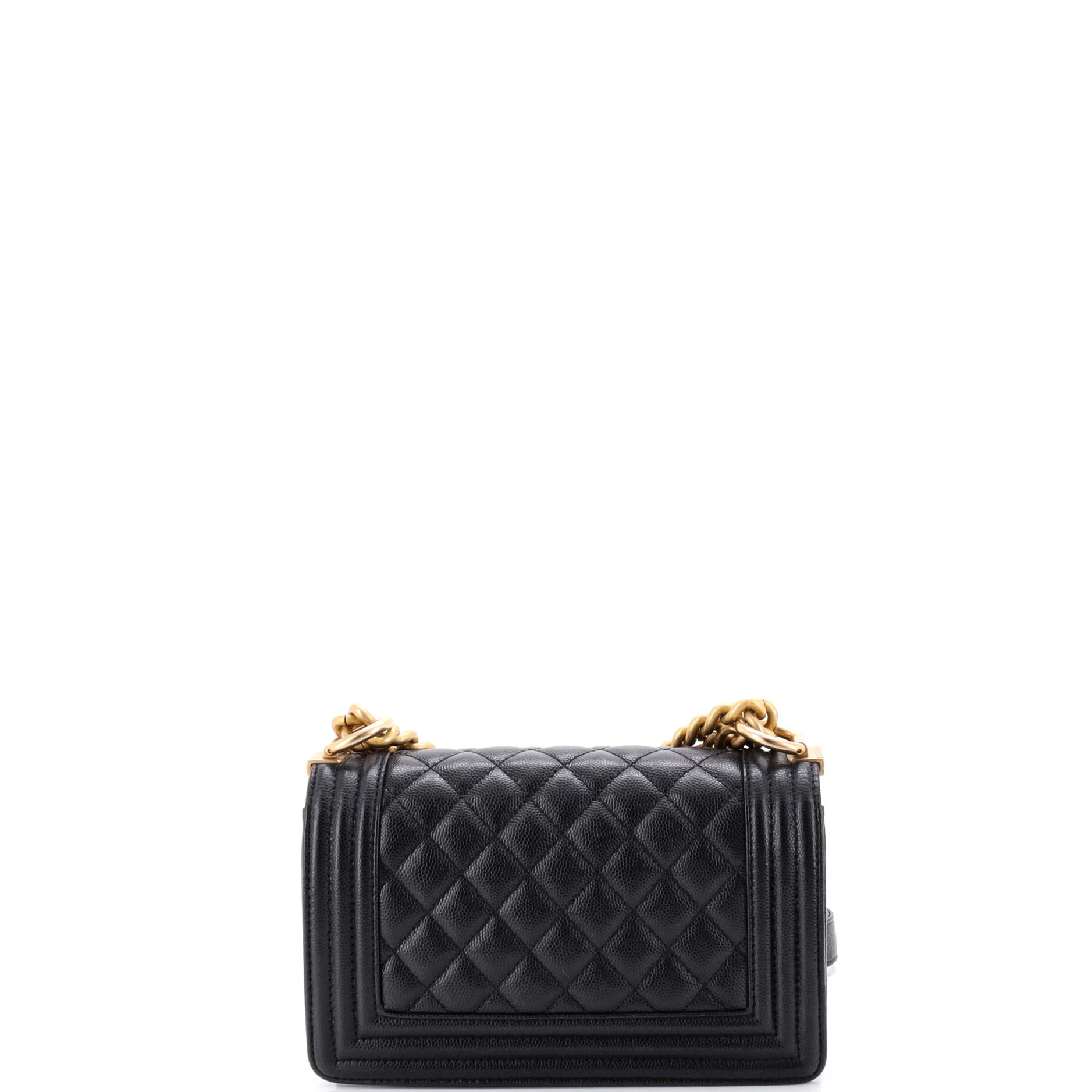 Boy Flap Bag Quilted Caviar Small - Image 3