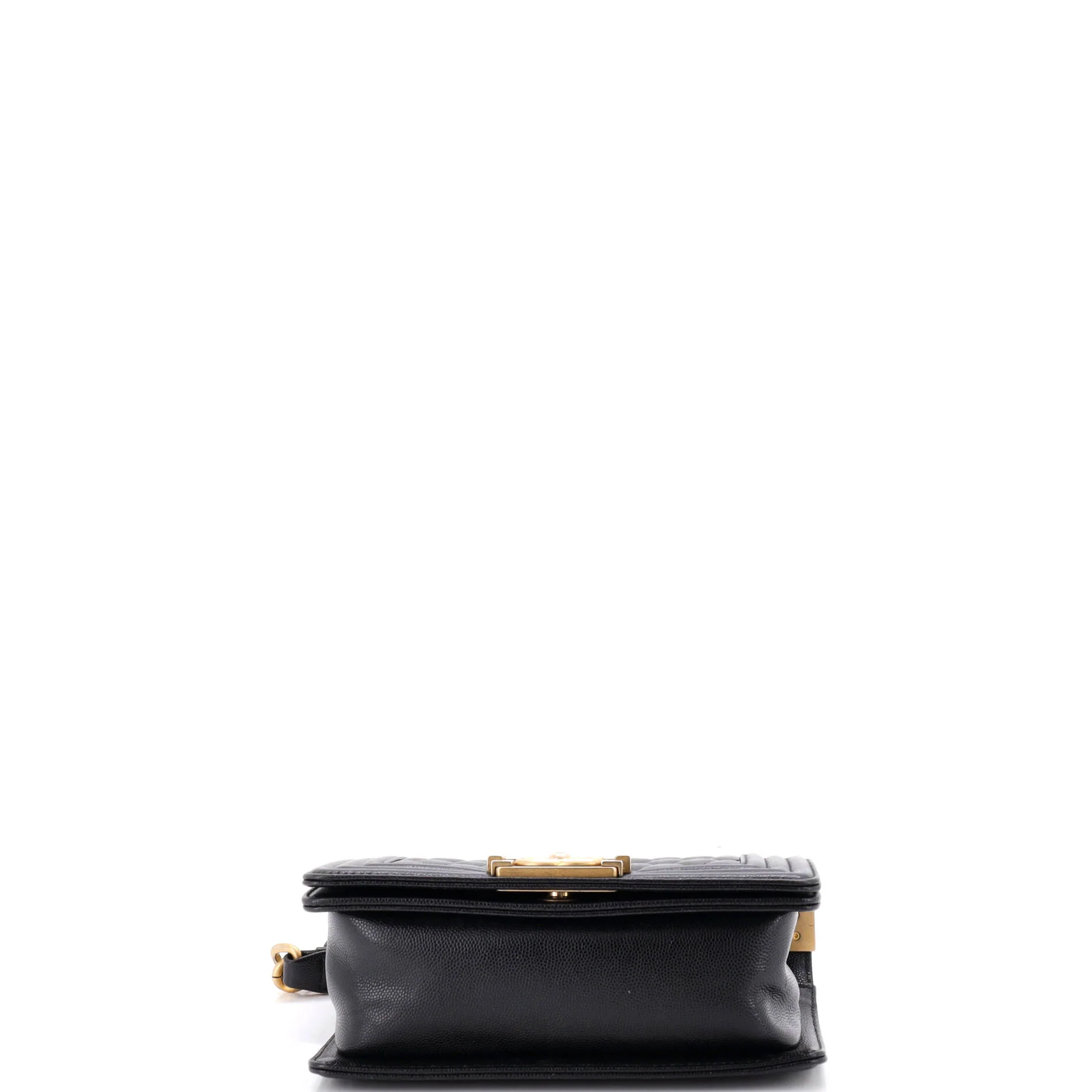 Boy Flap Bag Quilted Caviar Small - Image 4