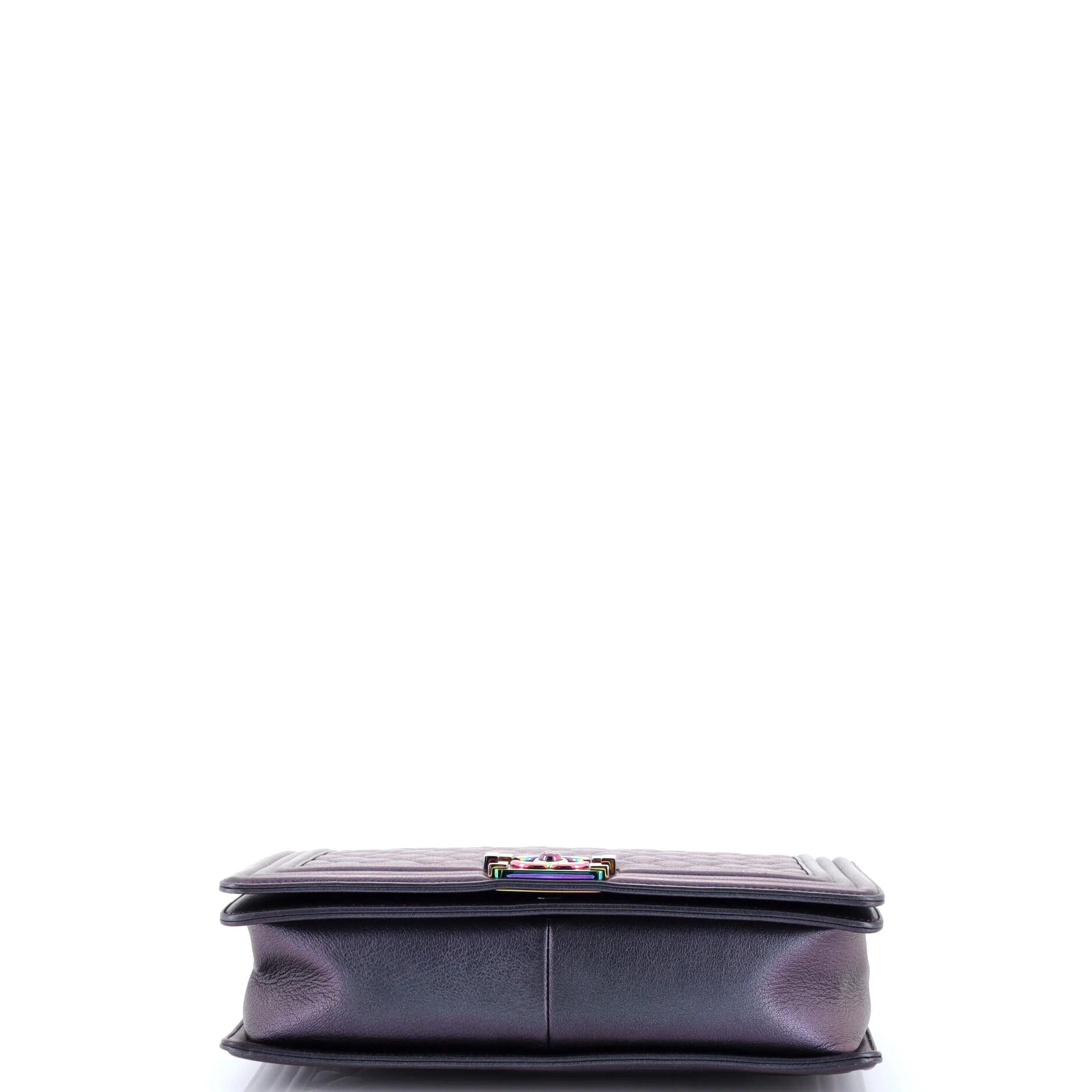 Boy Flap Bag Quilted Iridescent Goatskin New Medium - Image 4