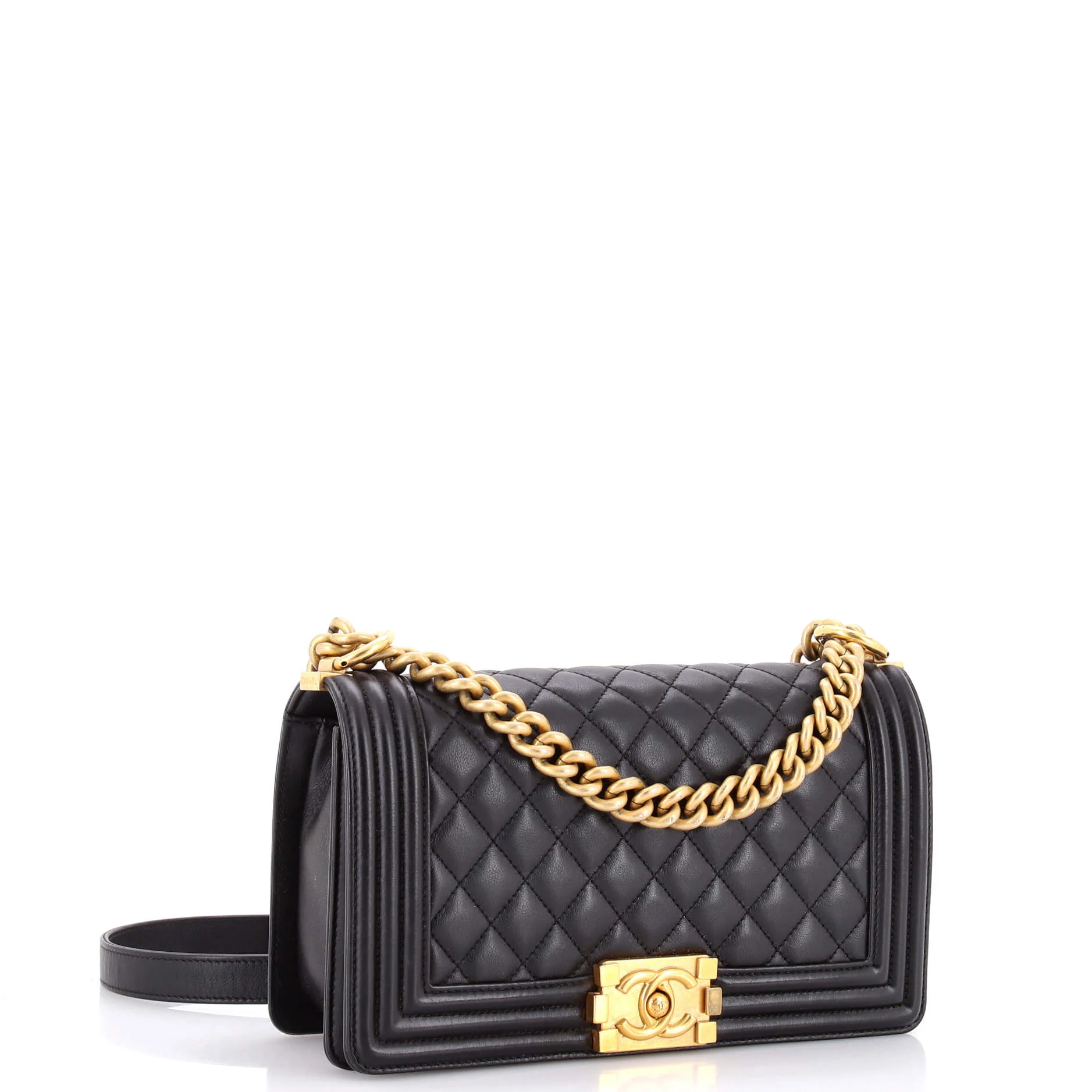 Boy Flap Bag Quilted Lambskin Old Medium - Image 2