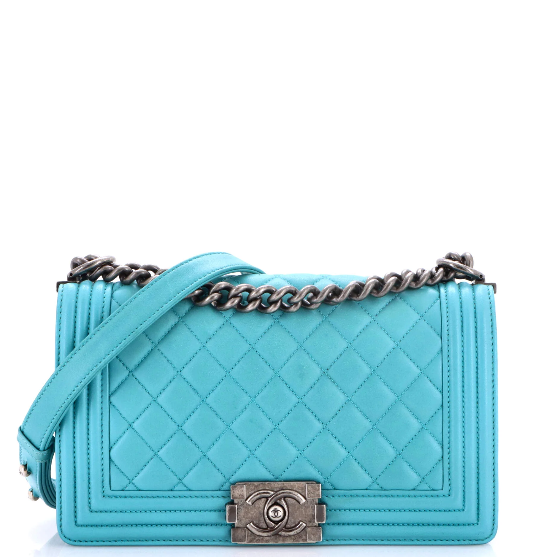 Boy Flap Bag Quilted Lambskin Old Medium
