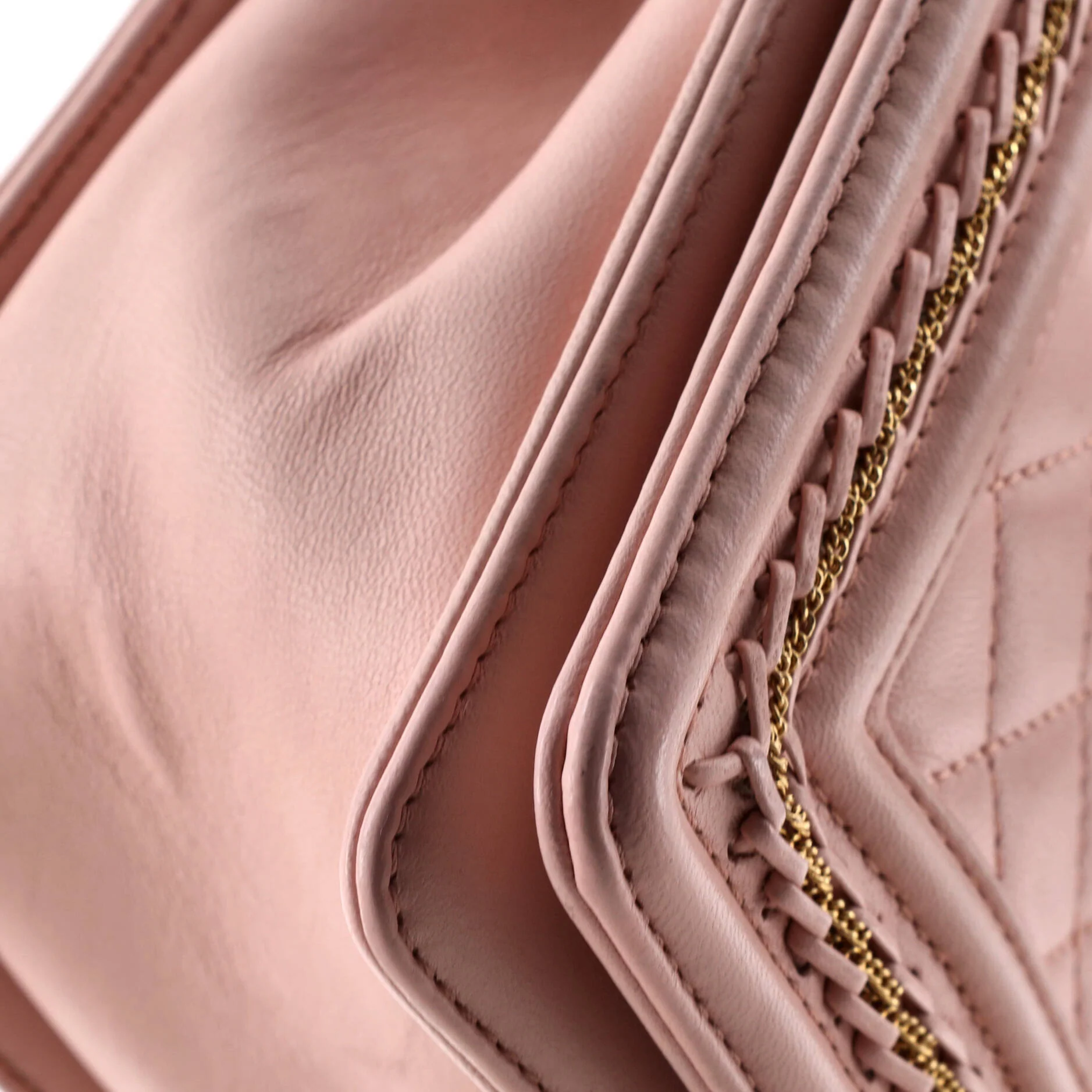 Boy Flap Bag Quilted Lambskin with Chain Detail Old Medium - Image 7