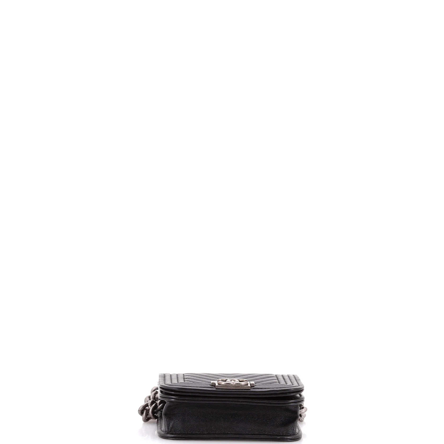 Boy Flap Chain Belt Bag Chevron Lambskin - Image 5
