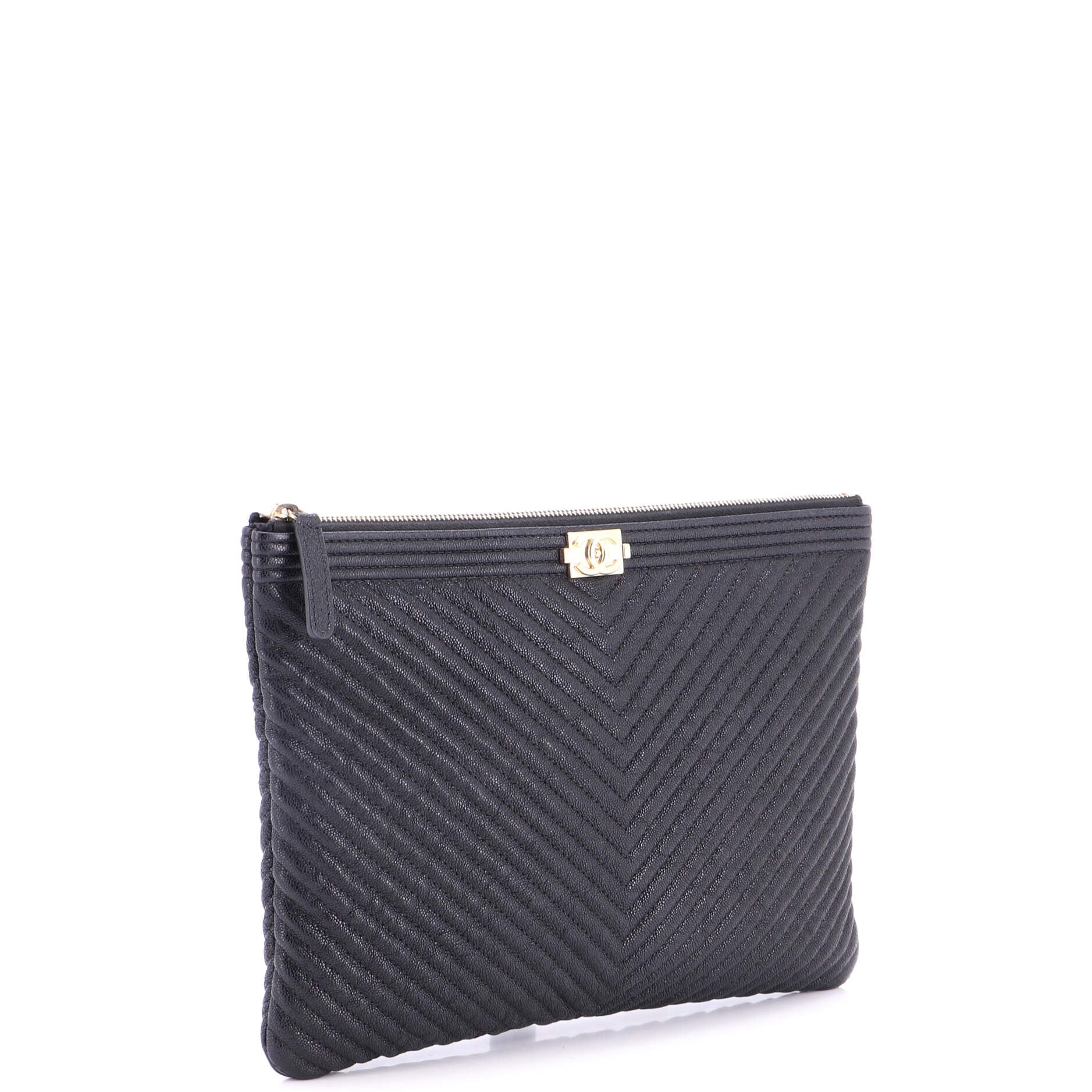 Boy O Case Clutch Chevron Caviar Medium - Image 3
