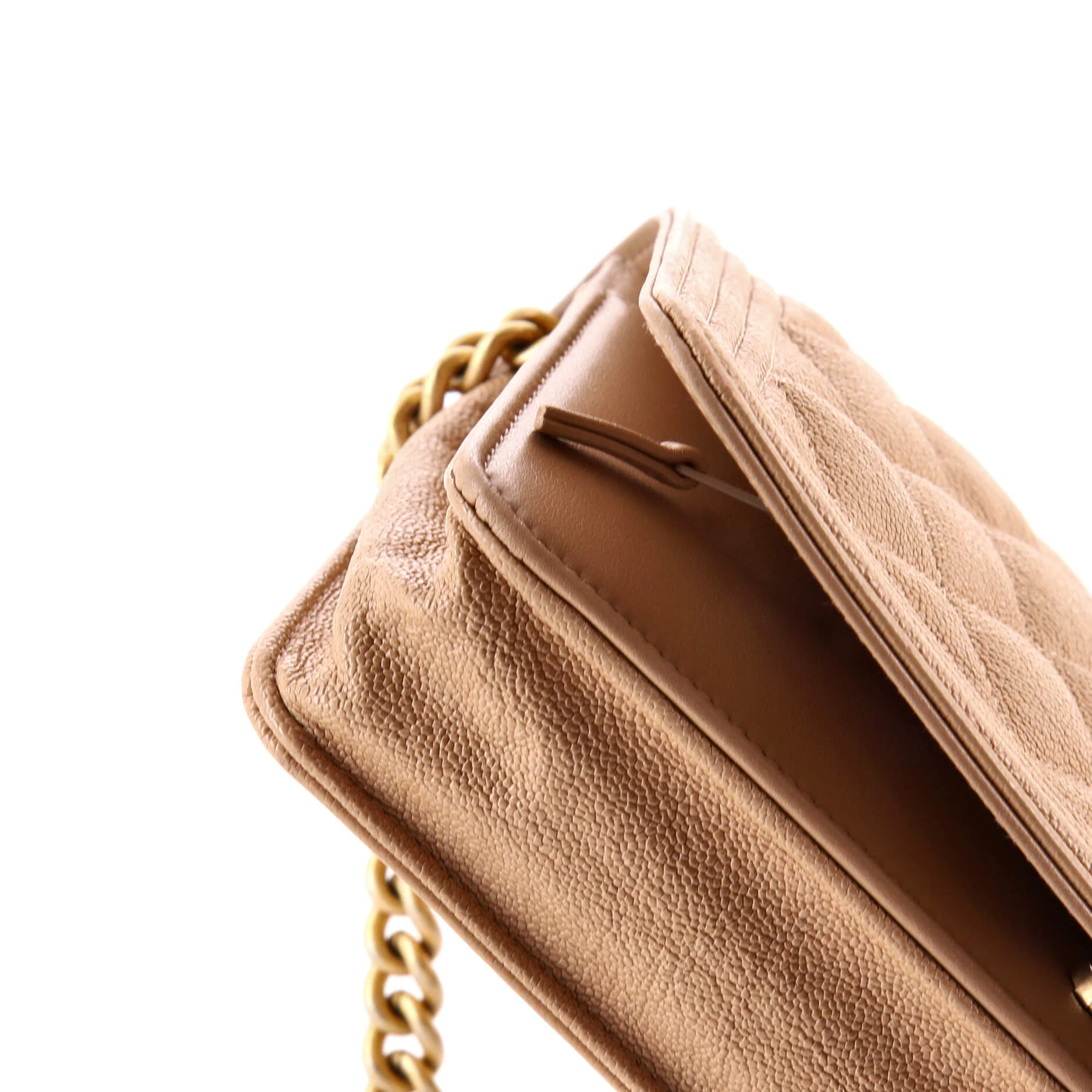 Boy Wallet on Chain Quilted Caviar - Image 6