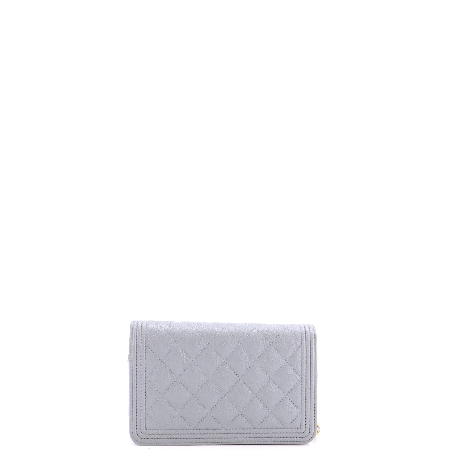 Boy Wallet on Chain Quilted Caviar - Image 4