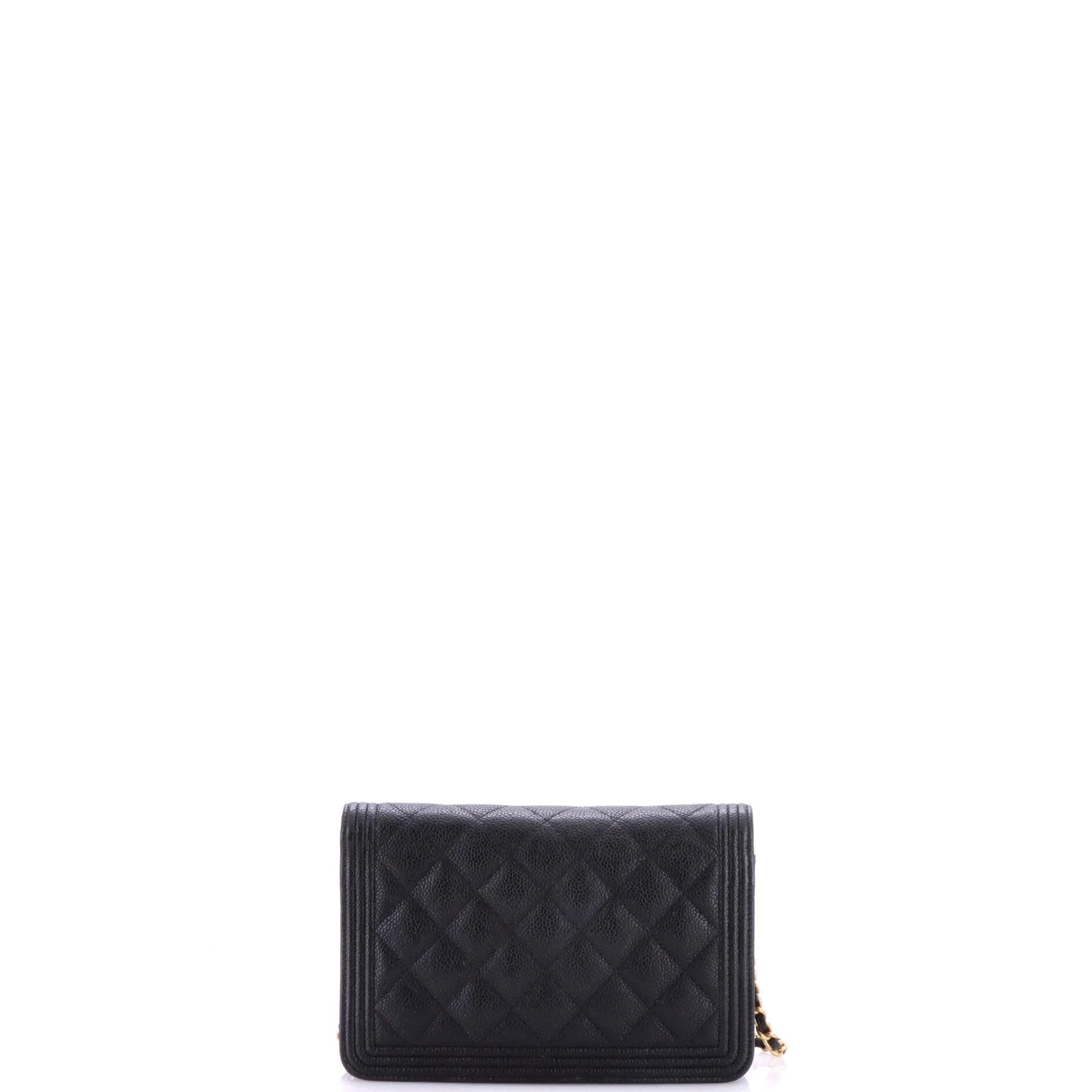 Boy Wallet on Chain Quilted Caviar - Image 3