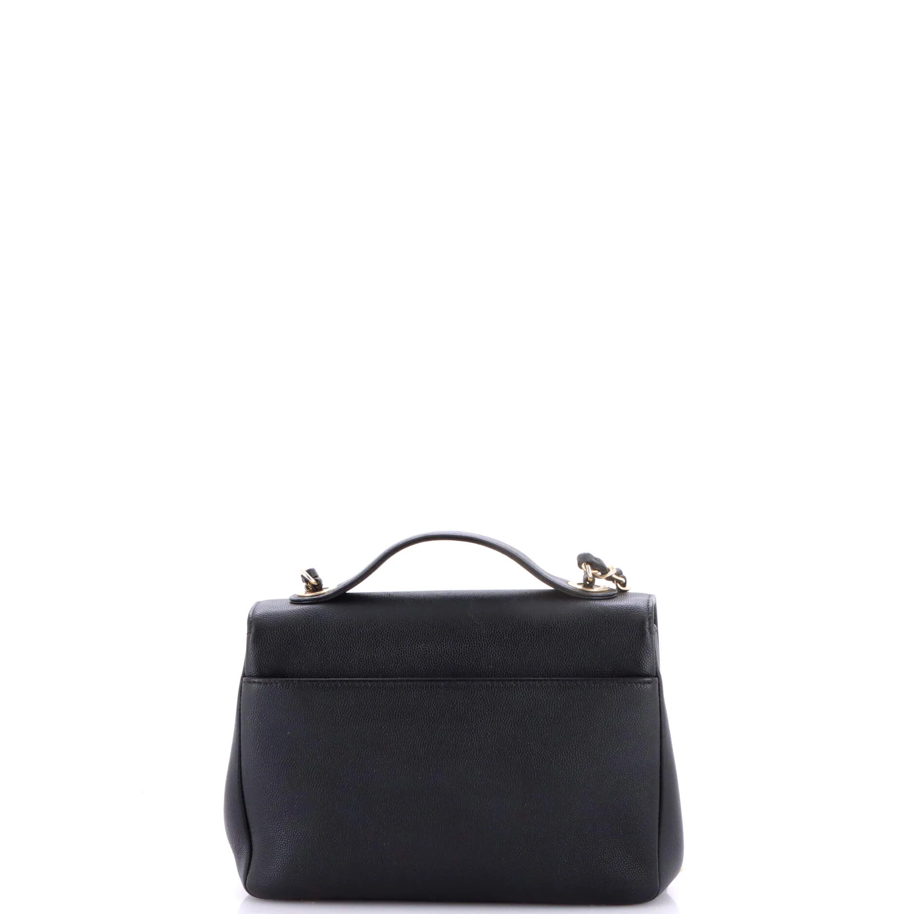Business Affinity Flap Bag Quilted Caviar Small - Image 3