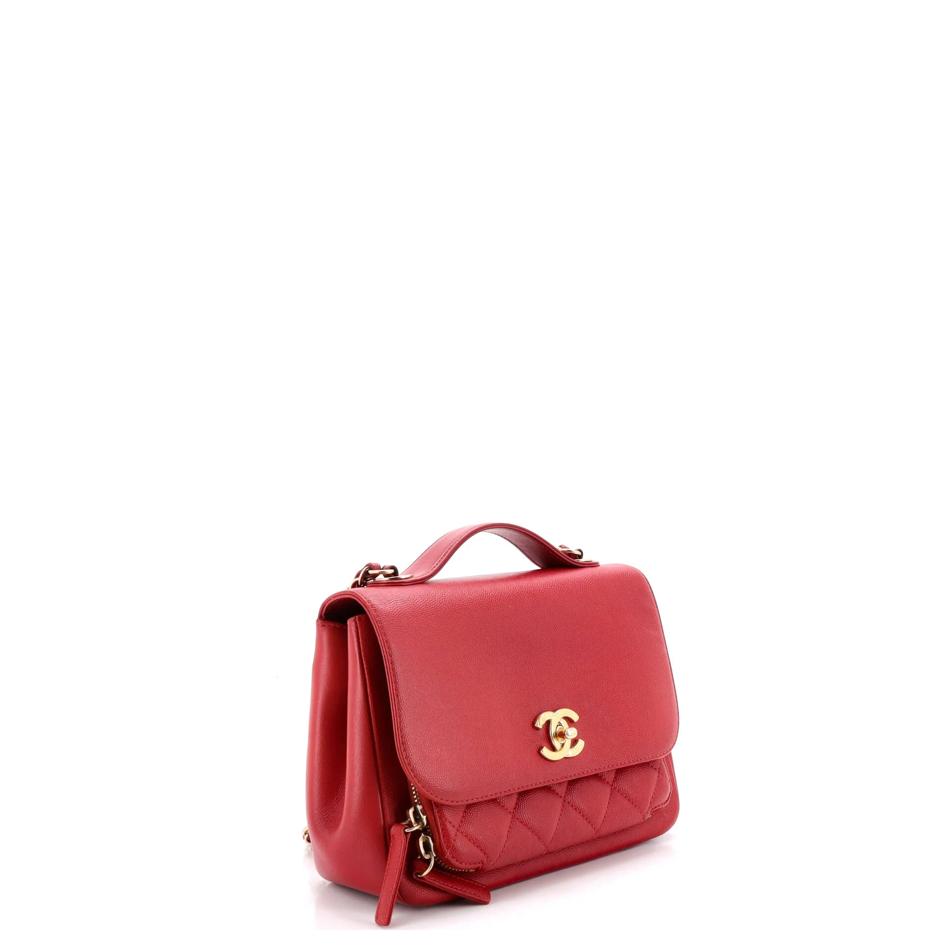 Business Affinity Flap Bag Quilted Caviar Small - Image 2