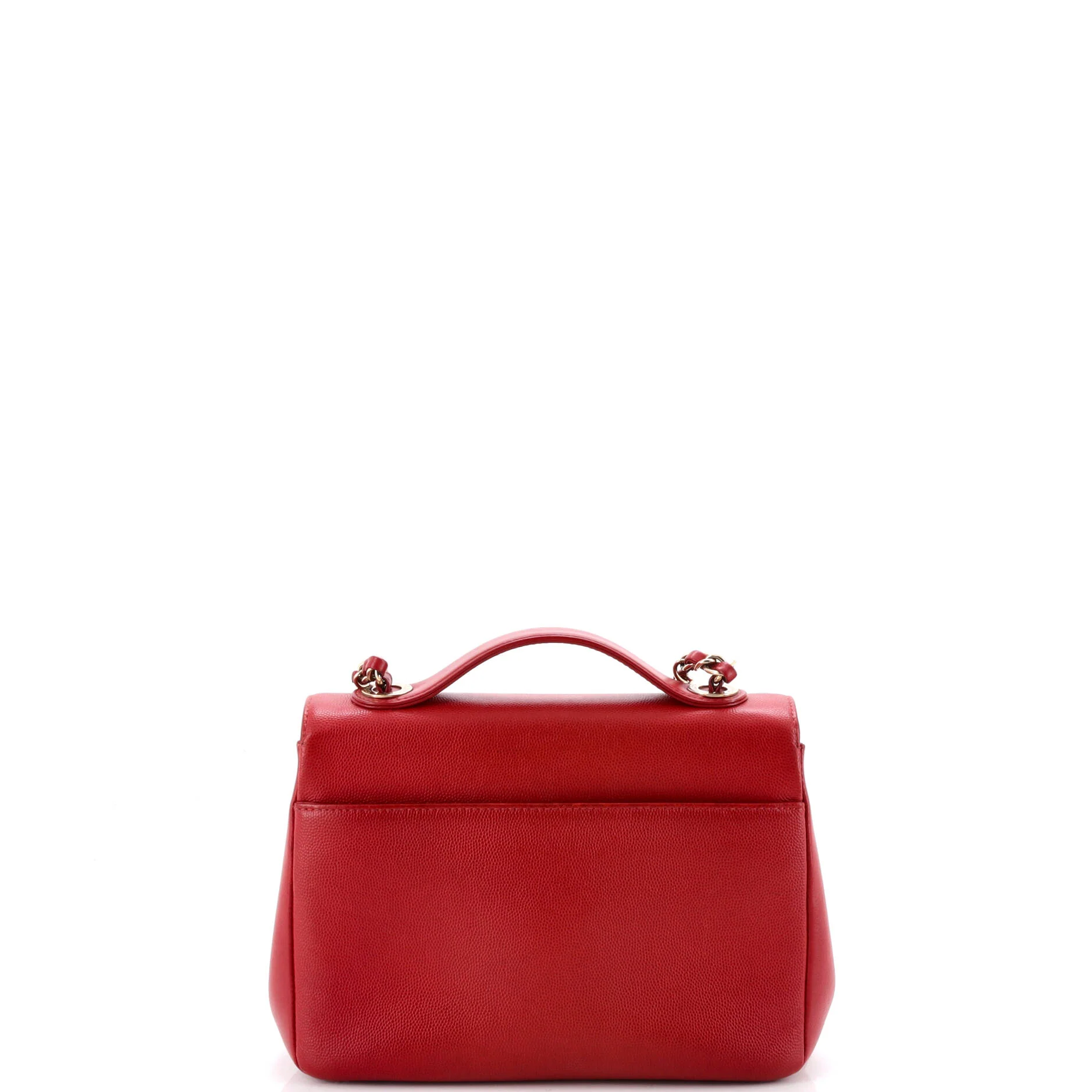 Business Affinity Flap Bag Quilted Caviar Small - Image 3