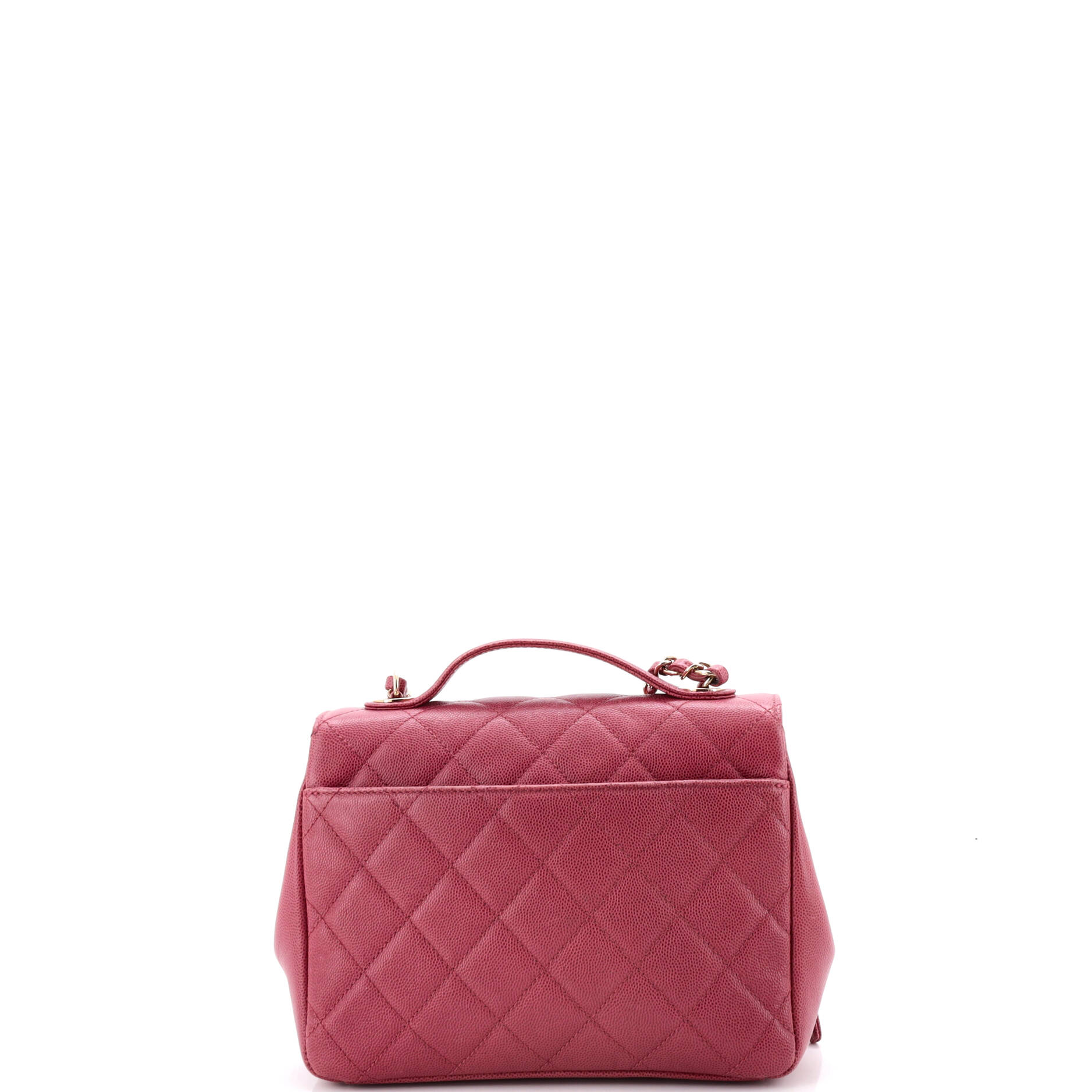 Business Affinity Flap Bag Quilted Caviar Small - Image 3