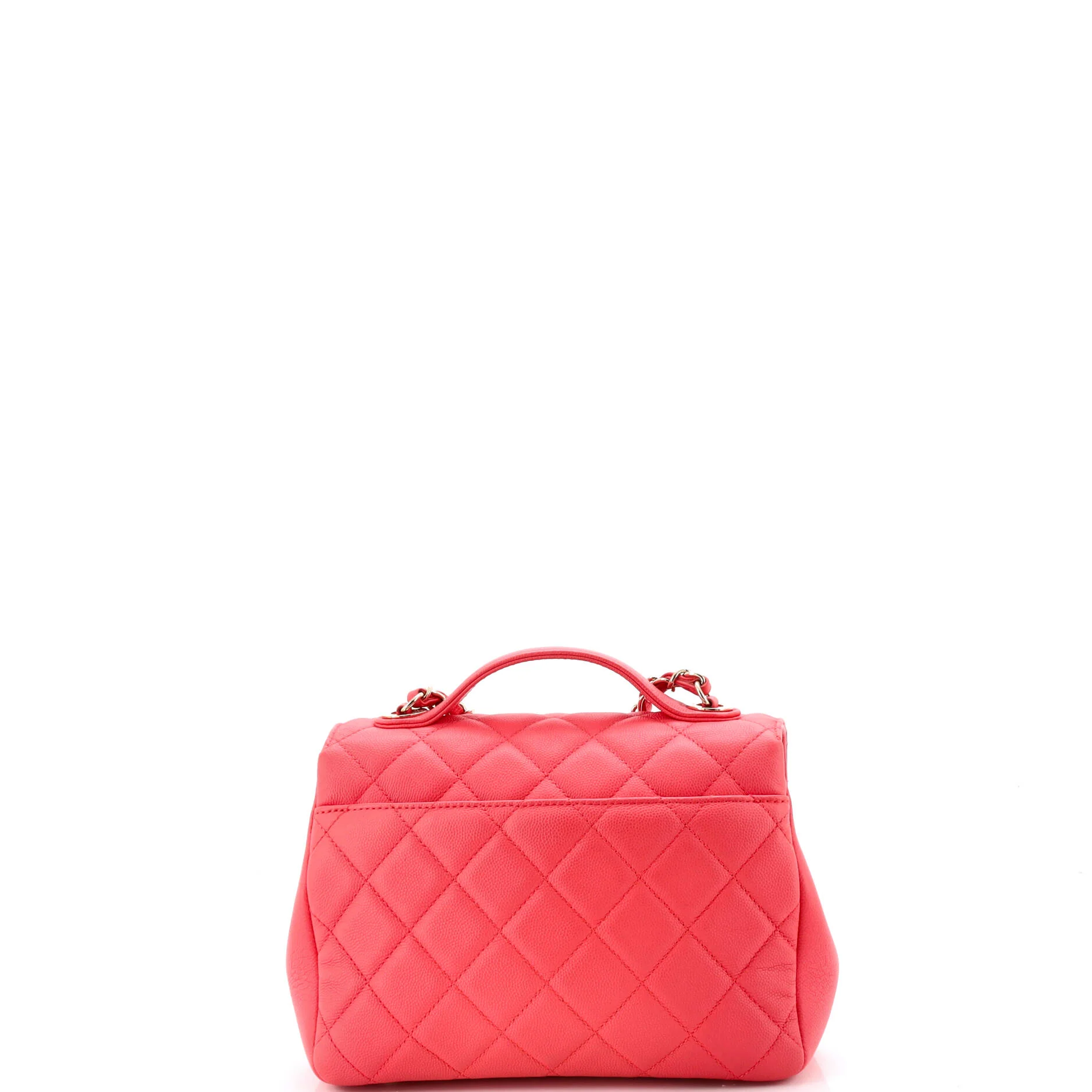 Business Affinity Flap Bag Quilted Caviar Small - Image 3