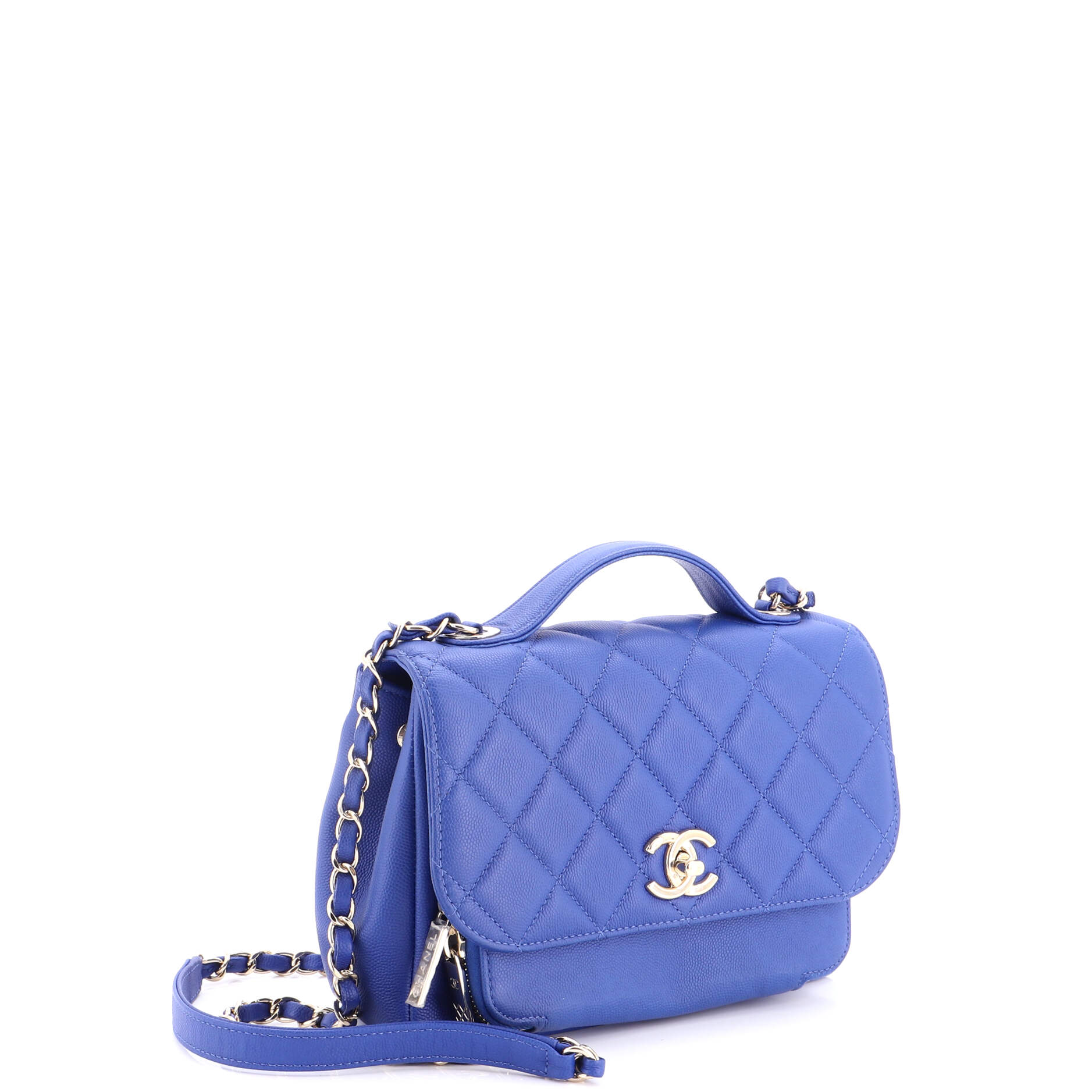 Business Affinity Flap Bag Quilted Caviar Small - Image 2