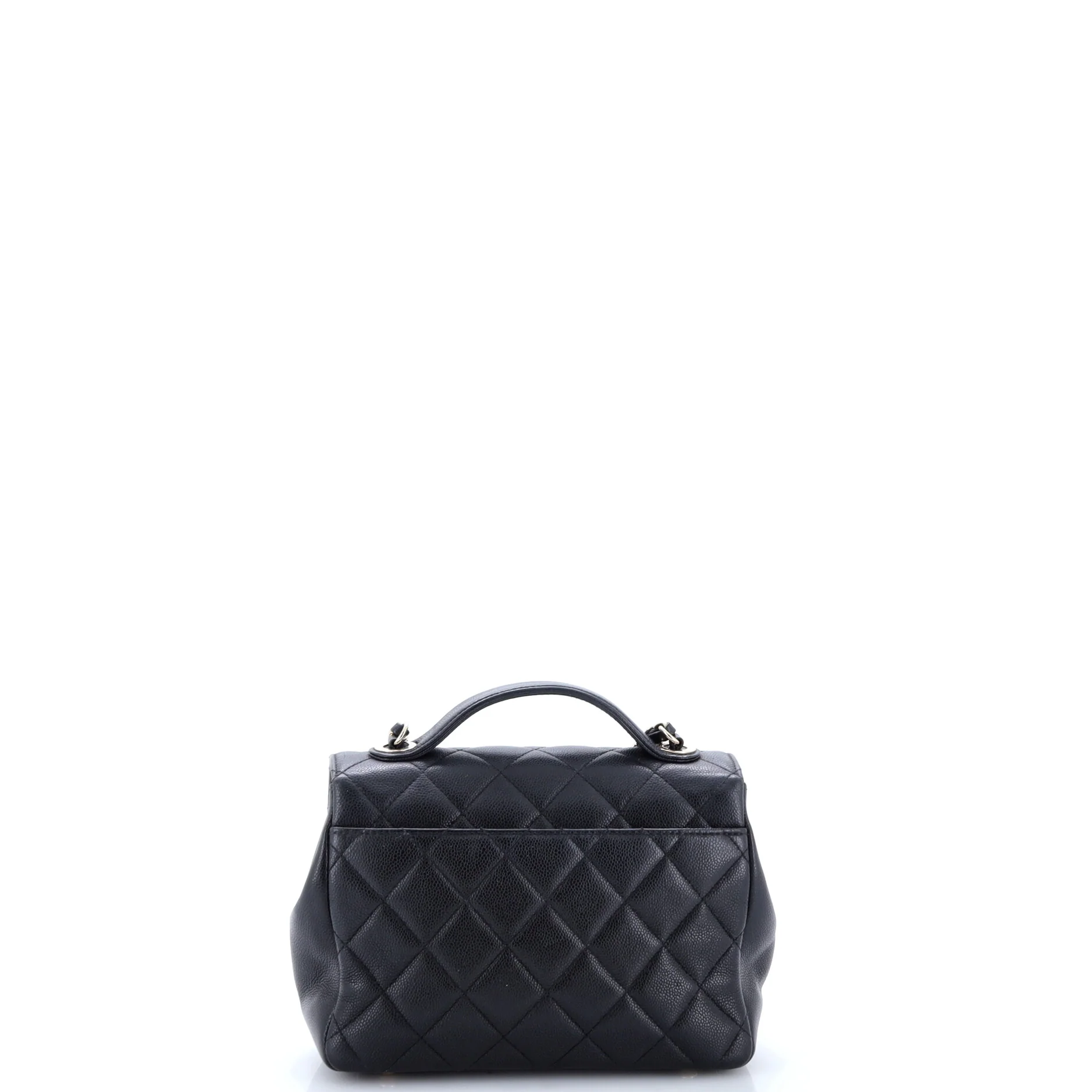 Business Affinity Flap Bag Quilted Caviar Small - Image 3