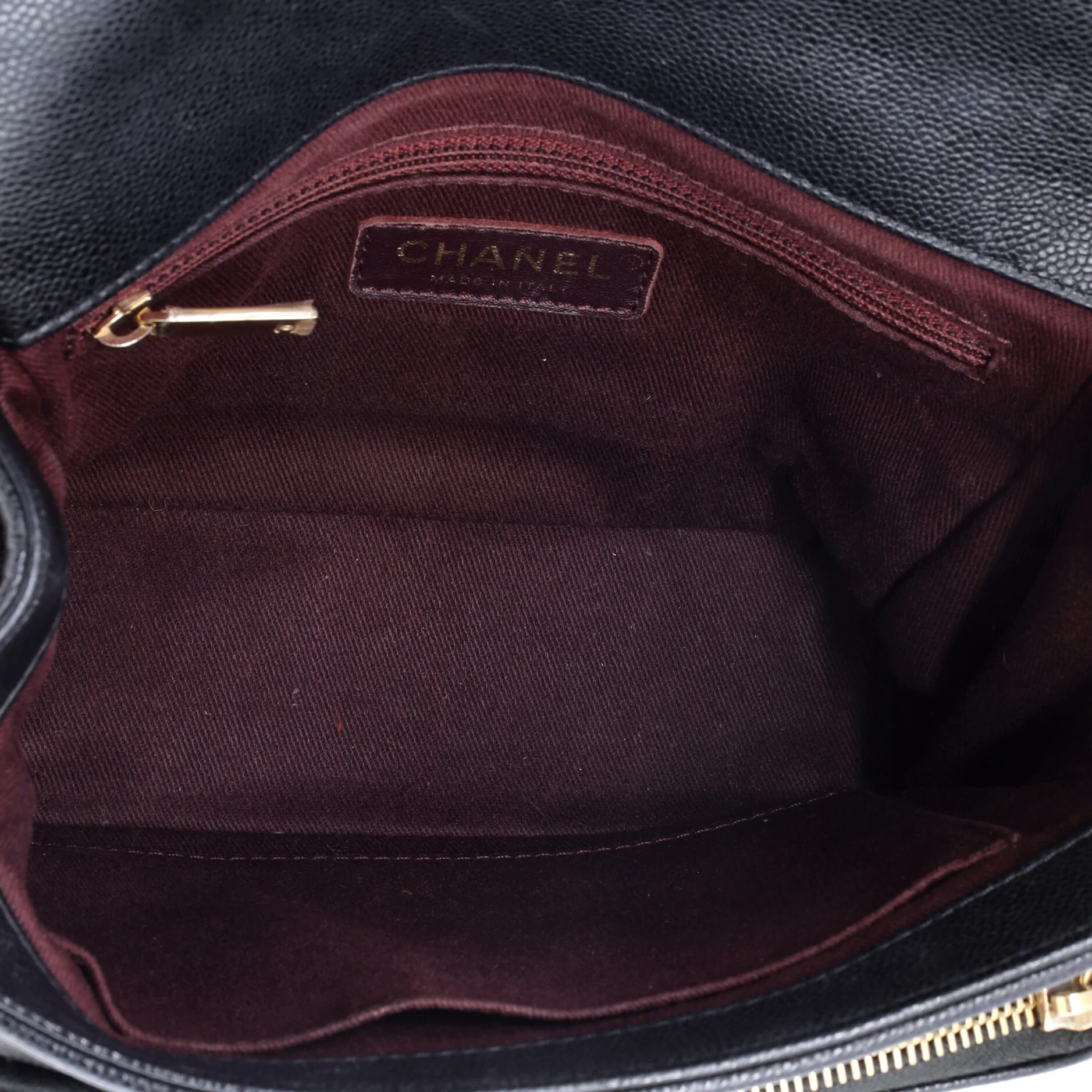 Business Affinity Flap Bag Quilted Caviar Small - Image 5