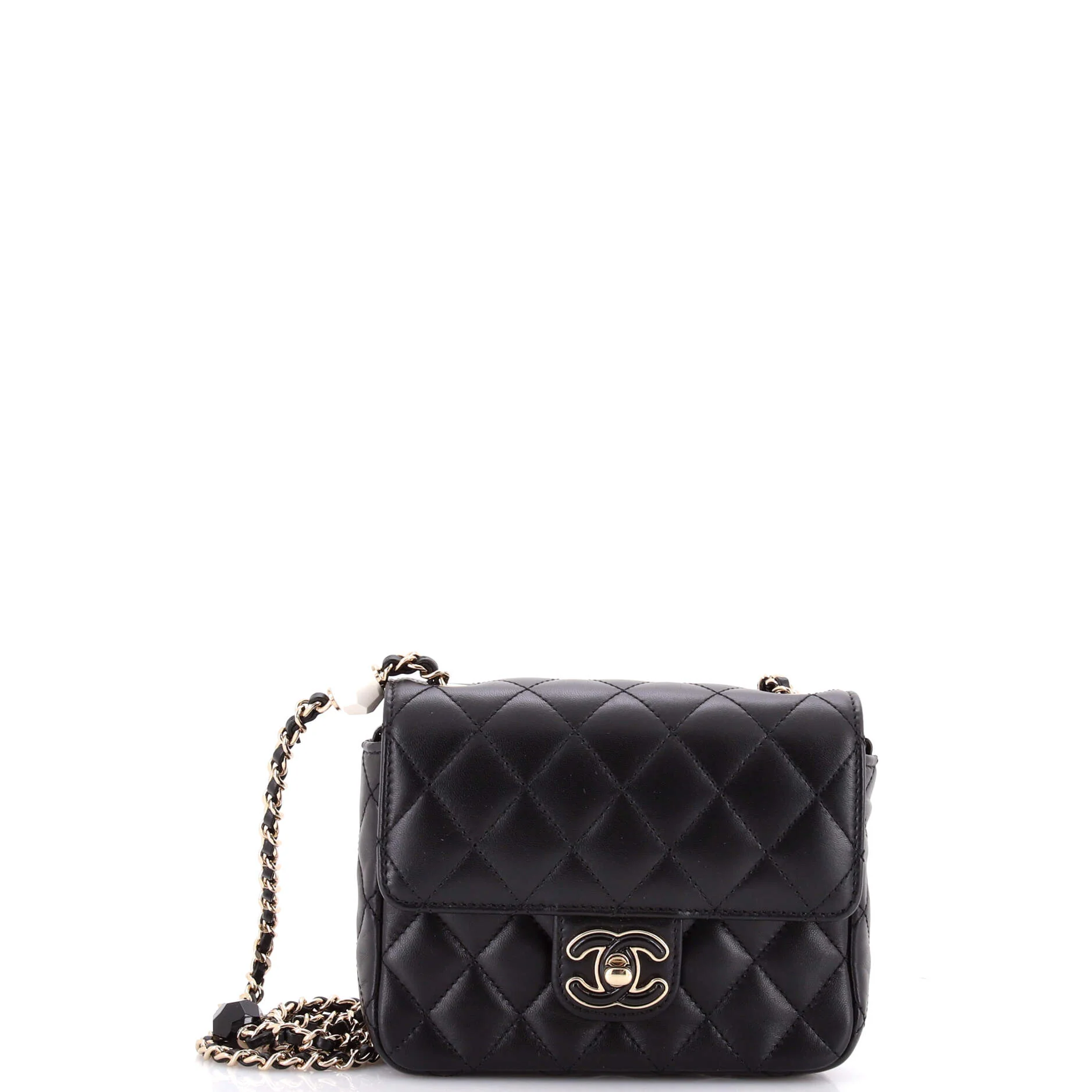 Candy Heart Flap Bag Quilted Lambskin Mini